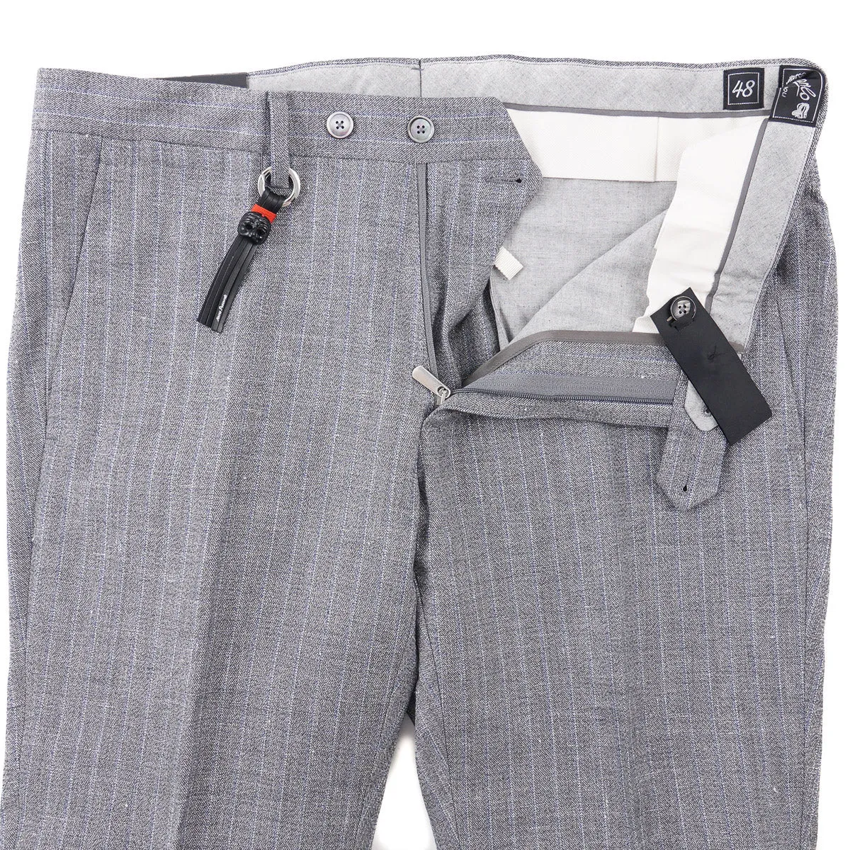 Marco Pescarolo Slim-Fit Wool-Linen Pants