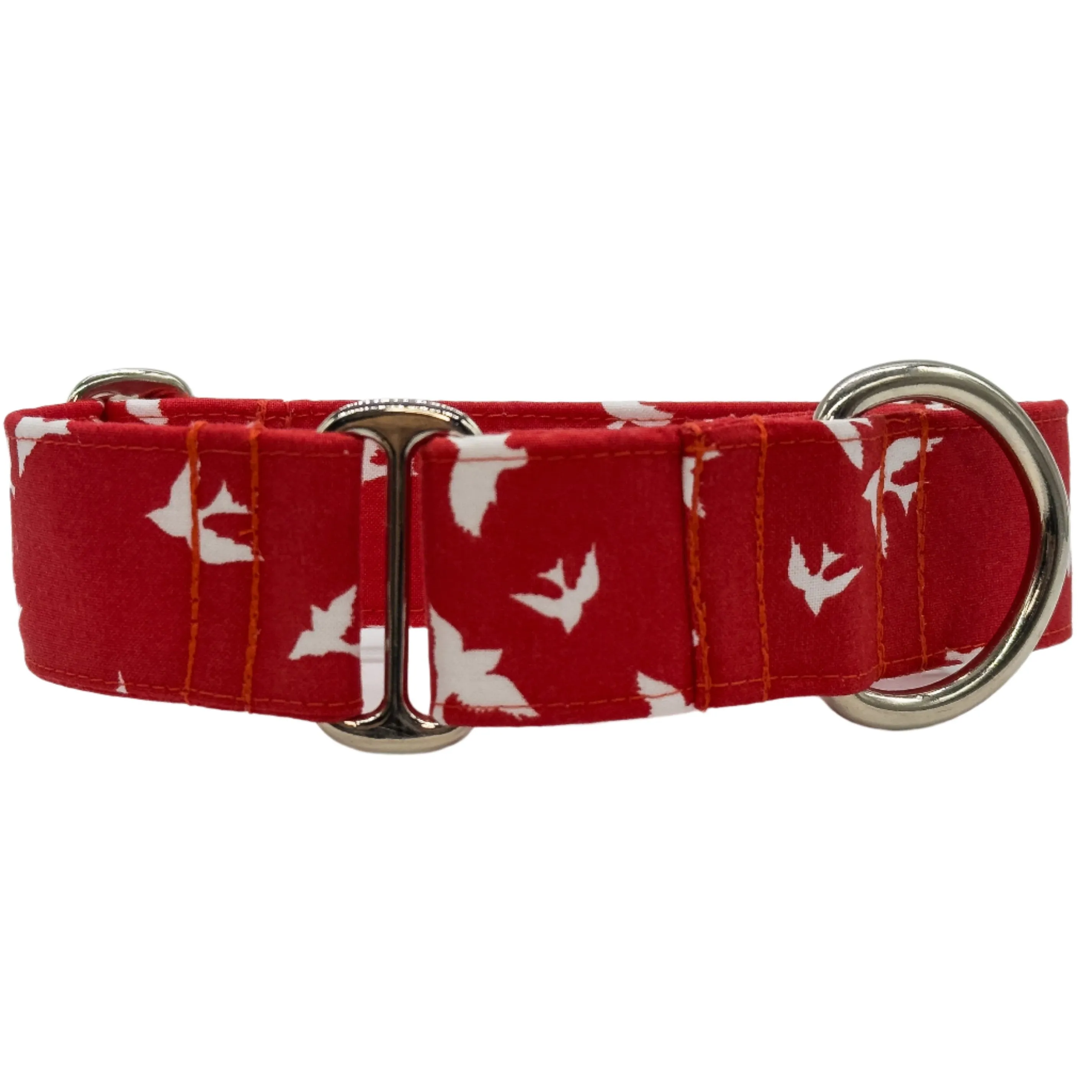 Martingale Collar - Red Reverie Dove Embrace