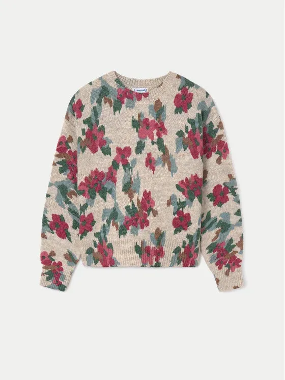 Mayoral Girl Floral Sweater