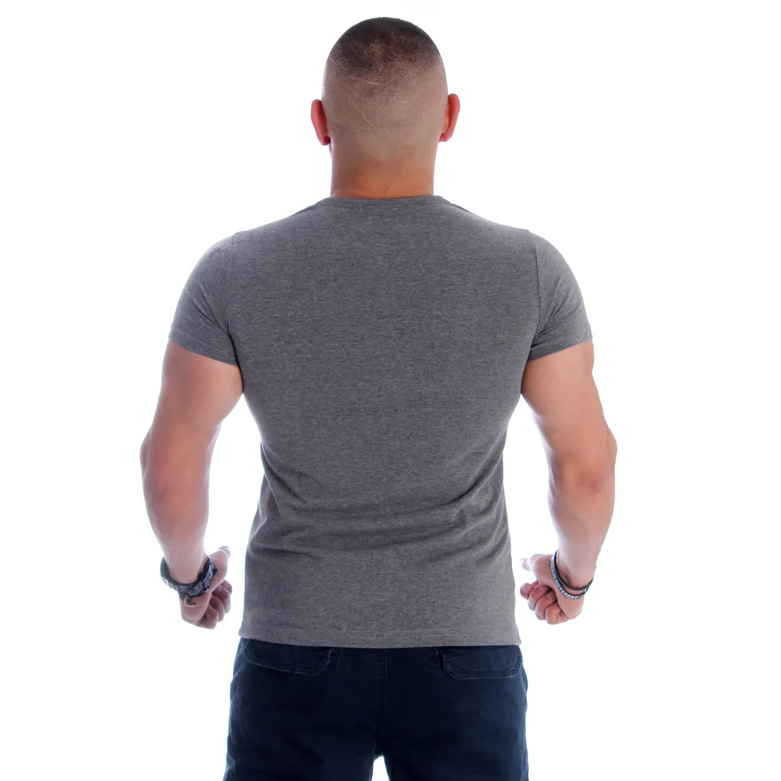 Men T-shirt- gray / made in Turkey -3327