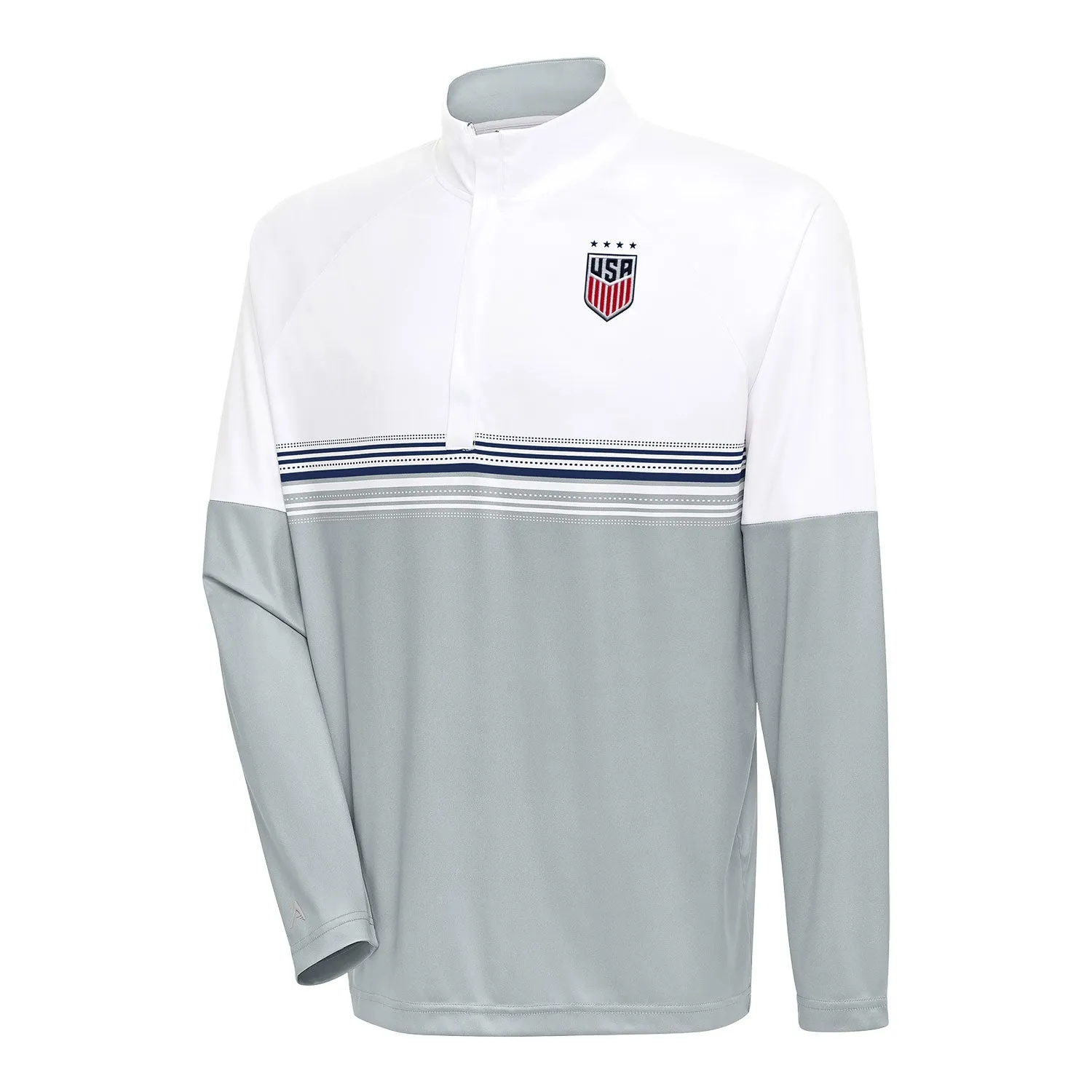 Men's Antigua USWNT Bender Grey Pullover