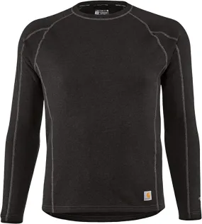 Men's Force Heavyweight Synthetic Wool-Blend Fleece Base Layer Crewneck Top