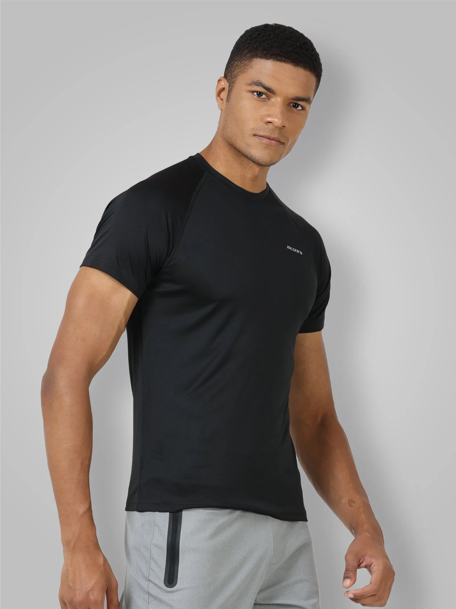 Men's Recycled Polyester Crew Neck Slim Fit T-Shirt