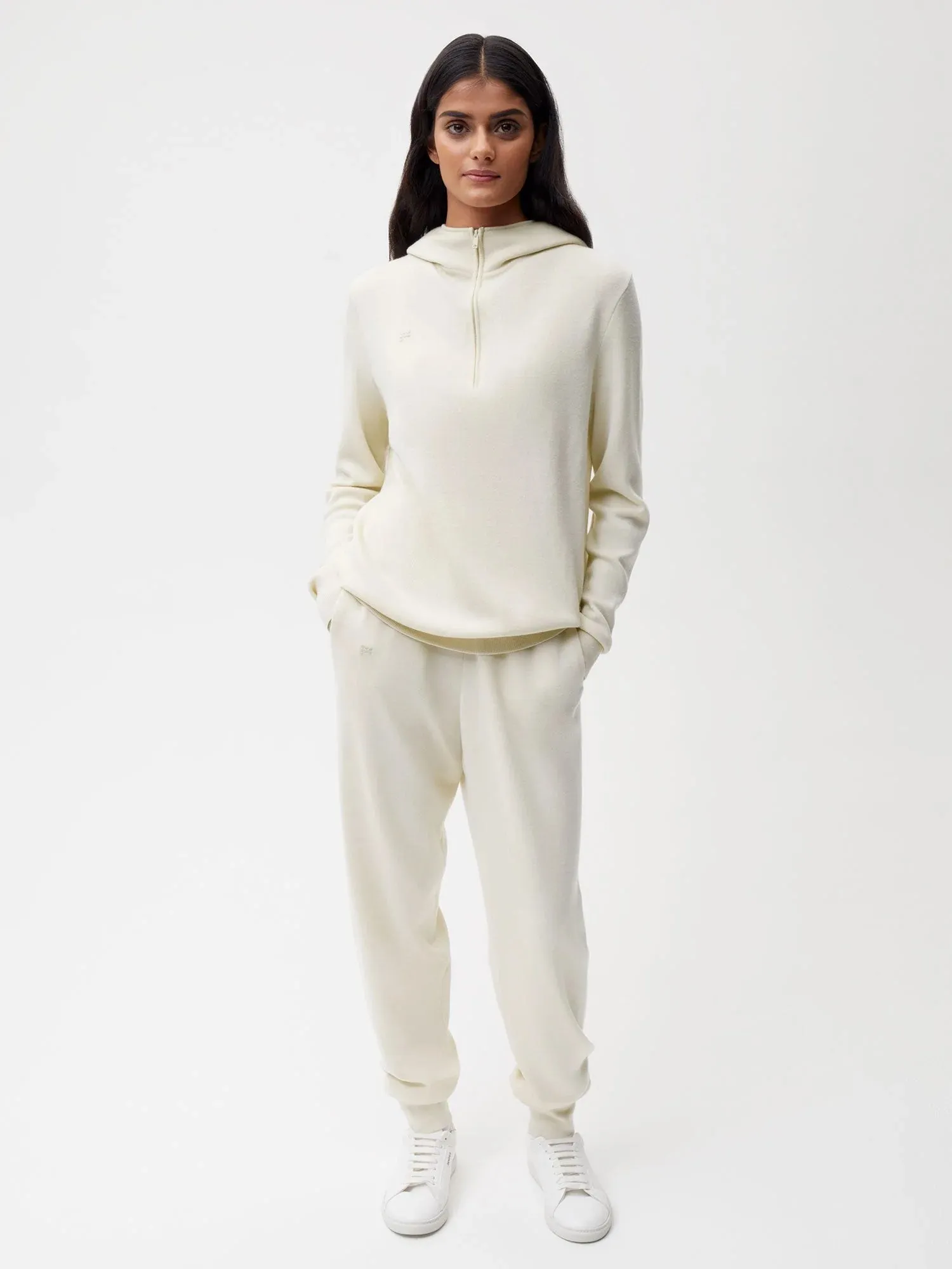 Merino Wool Track Pants—elderflower