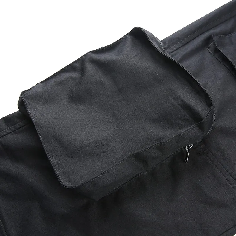 Multi-Pocket High Waist Cargo Pants