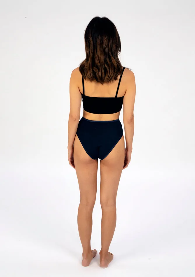 Navy High Waisted Period Pant - Super Heavy Absorbency