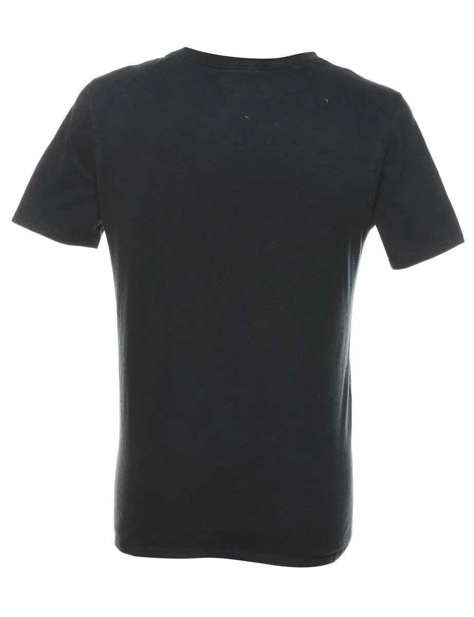 Nike Black & White Printed T-shirt - M