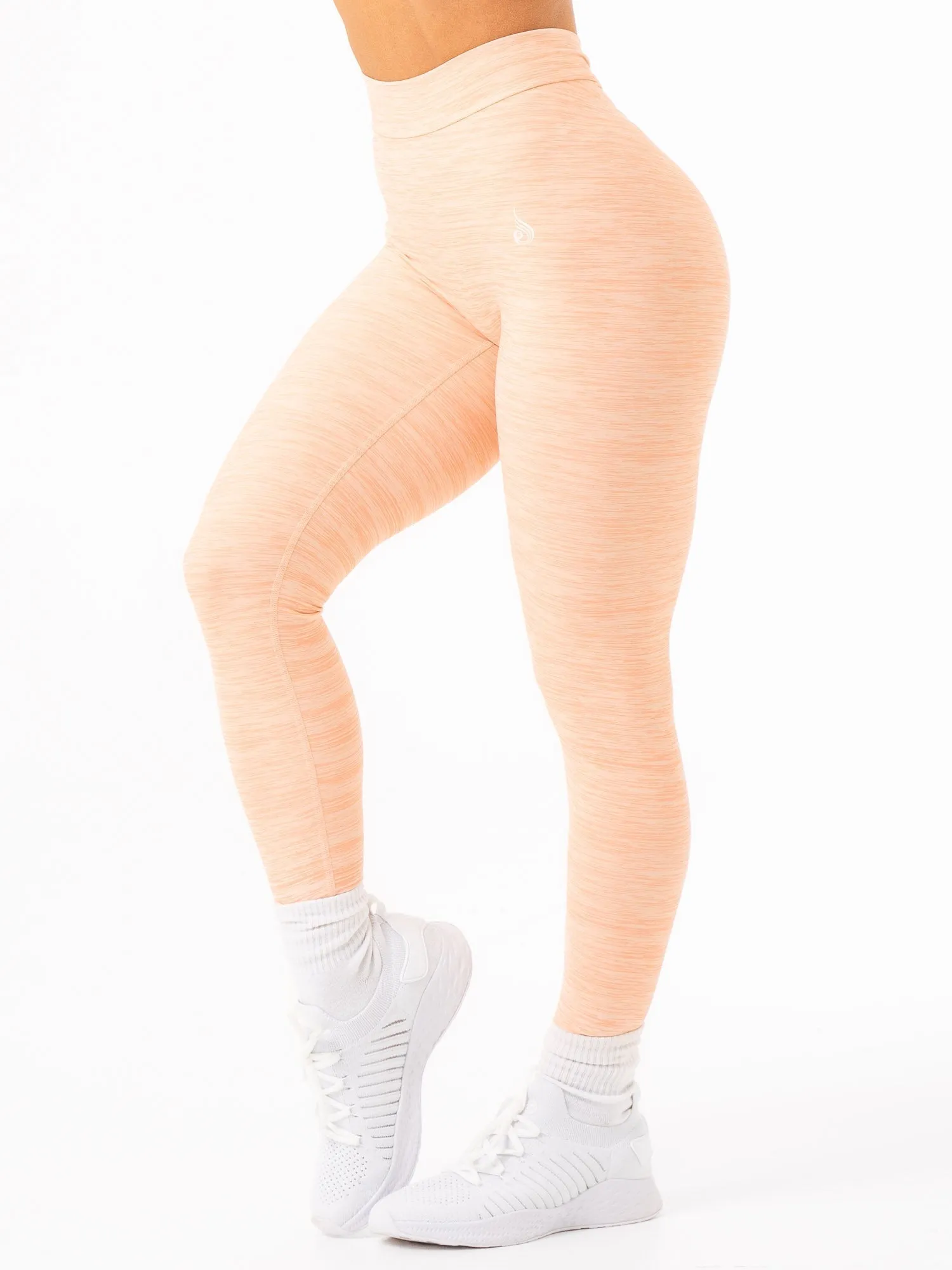 NKD V Scrunch Leggings - Blush Marl