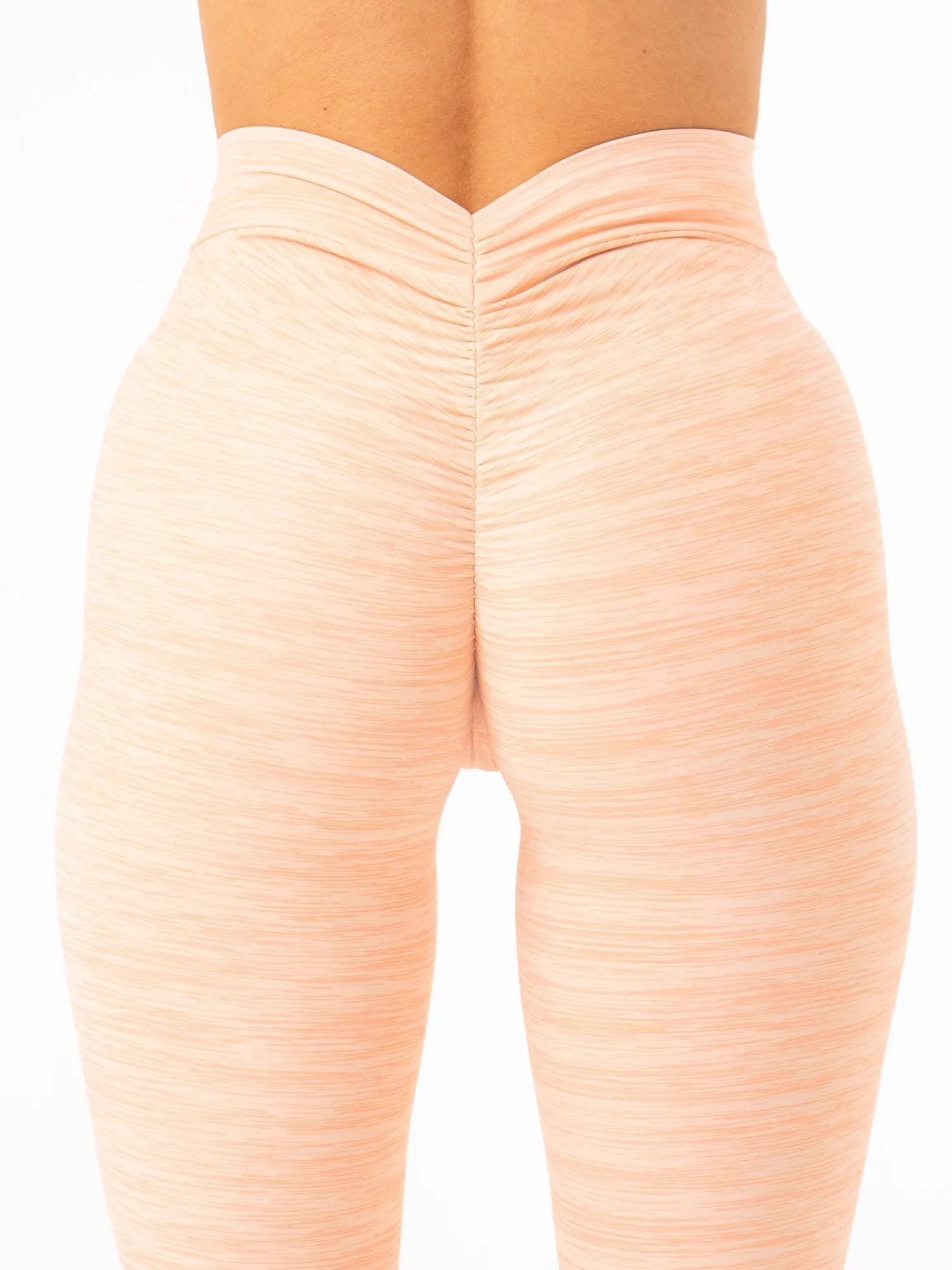 NKD V Scrunch Leggings - Blush Marl