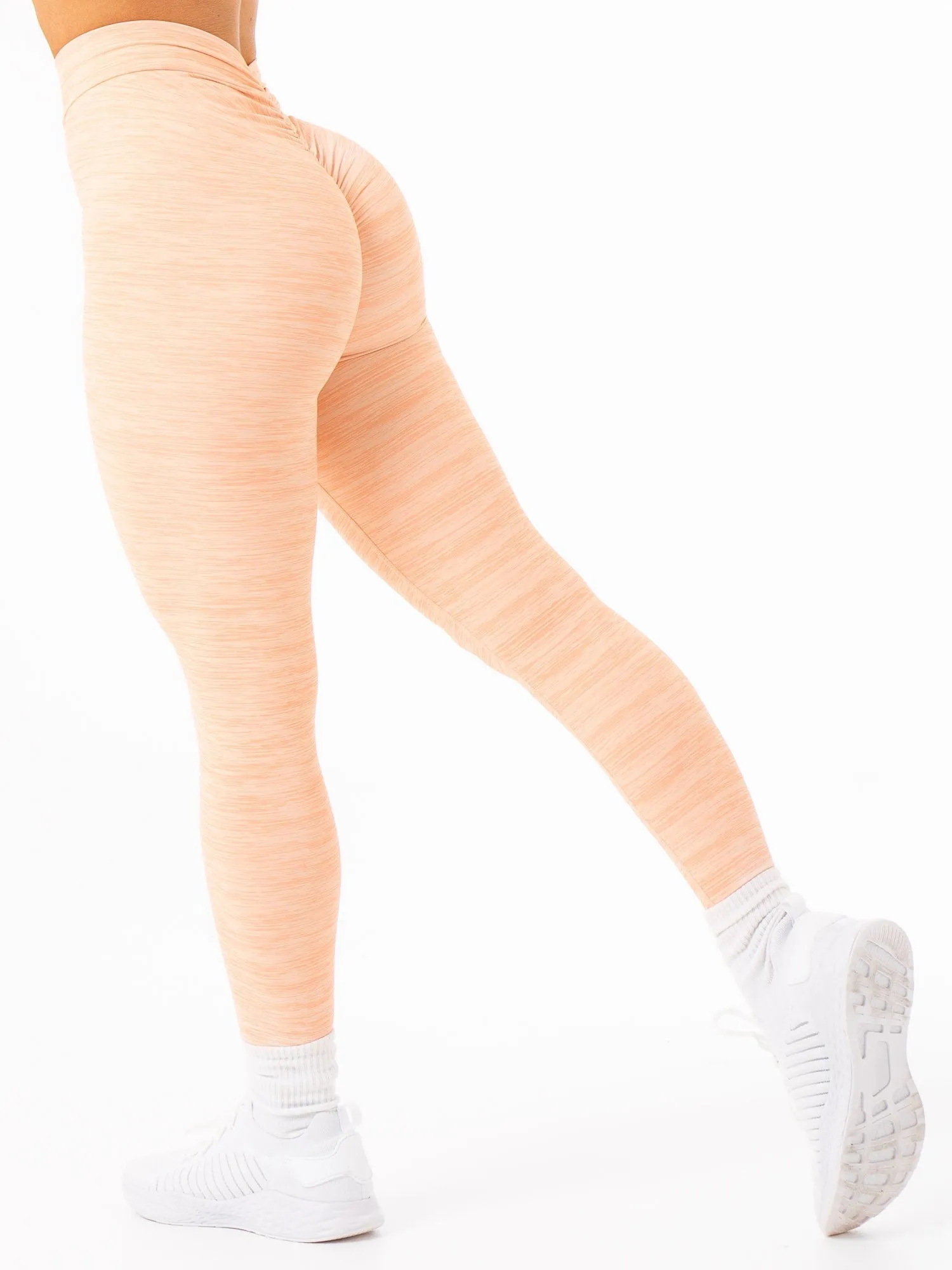 NKD V Scrunch Leggings - Blush Marl