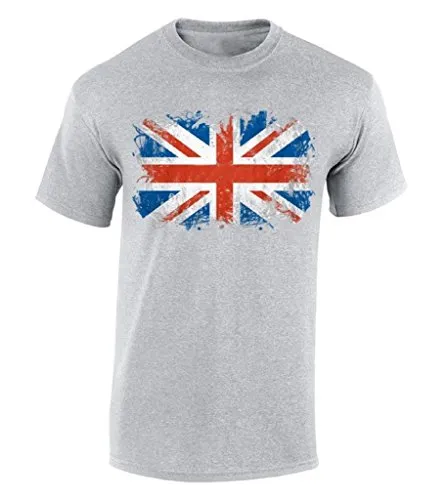 Novelty Mens T-Shirts For Men Tops Summer Cool Funny Tees British Flag T-Shirt Uk Vintage Flag Shirtmen T Shirts