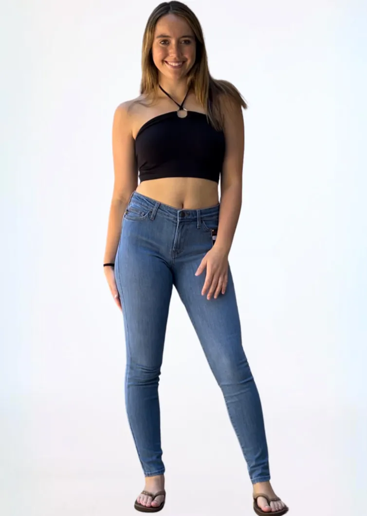 O-Ring Halter Cropped Top - Clearance FINAL SALE