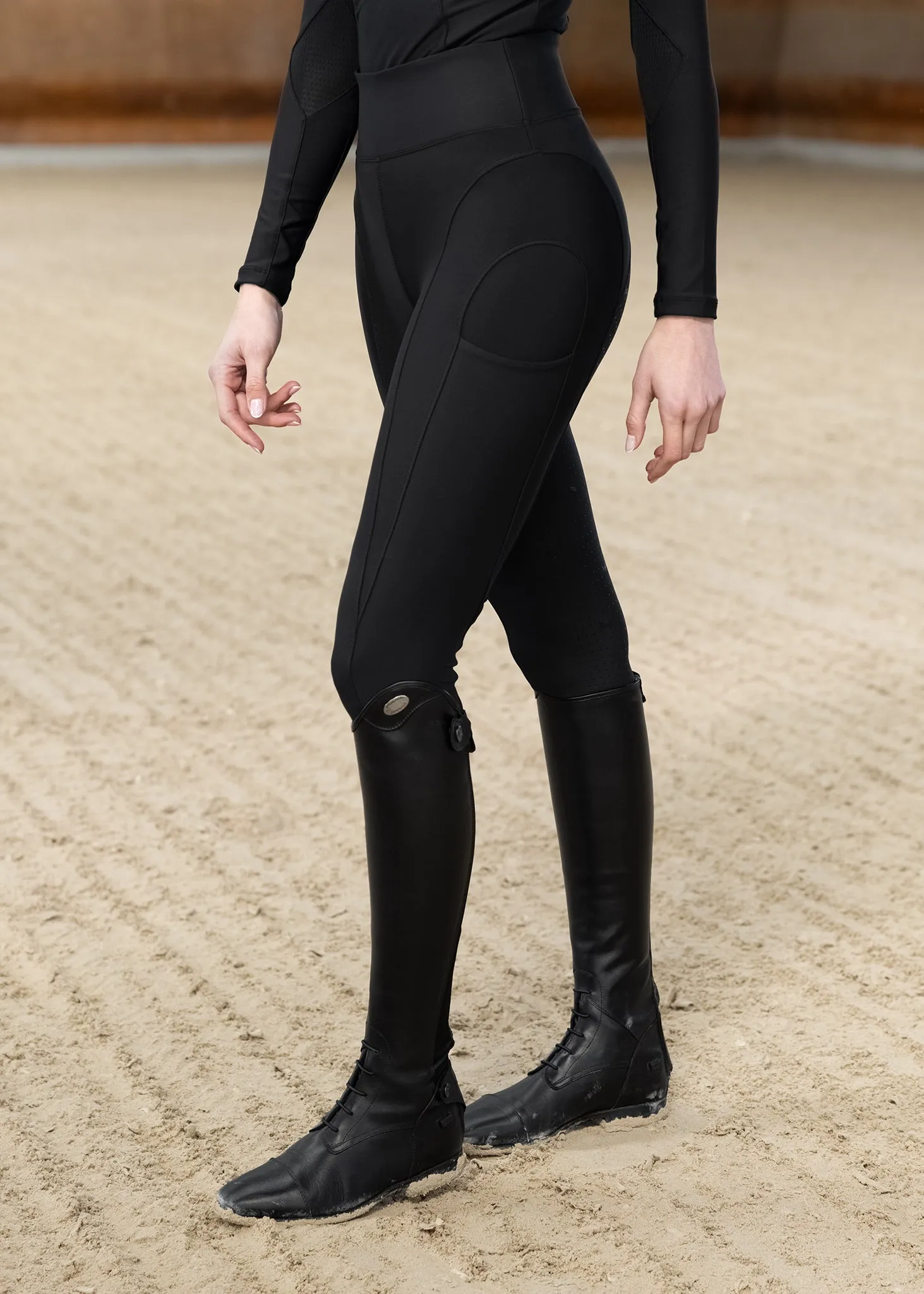 Outline Riding Leggings (Black)