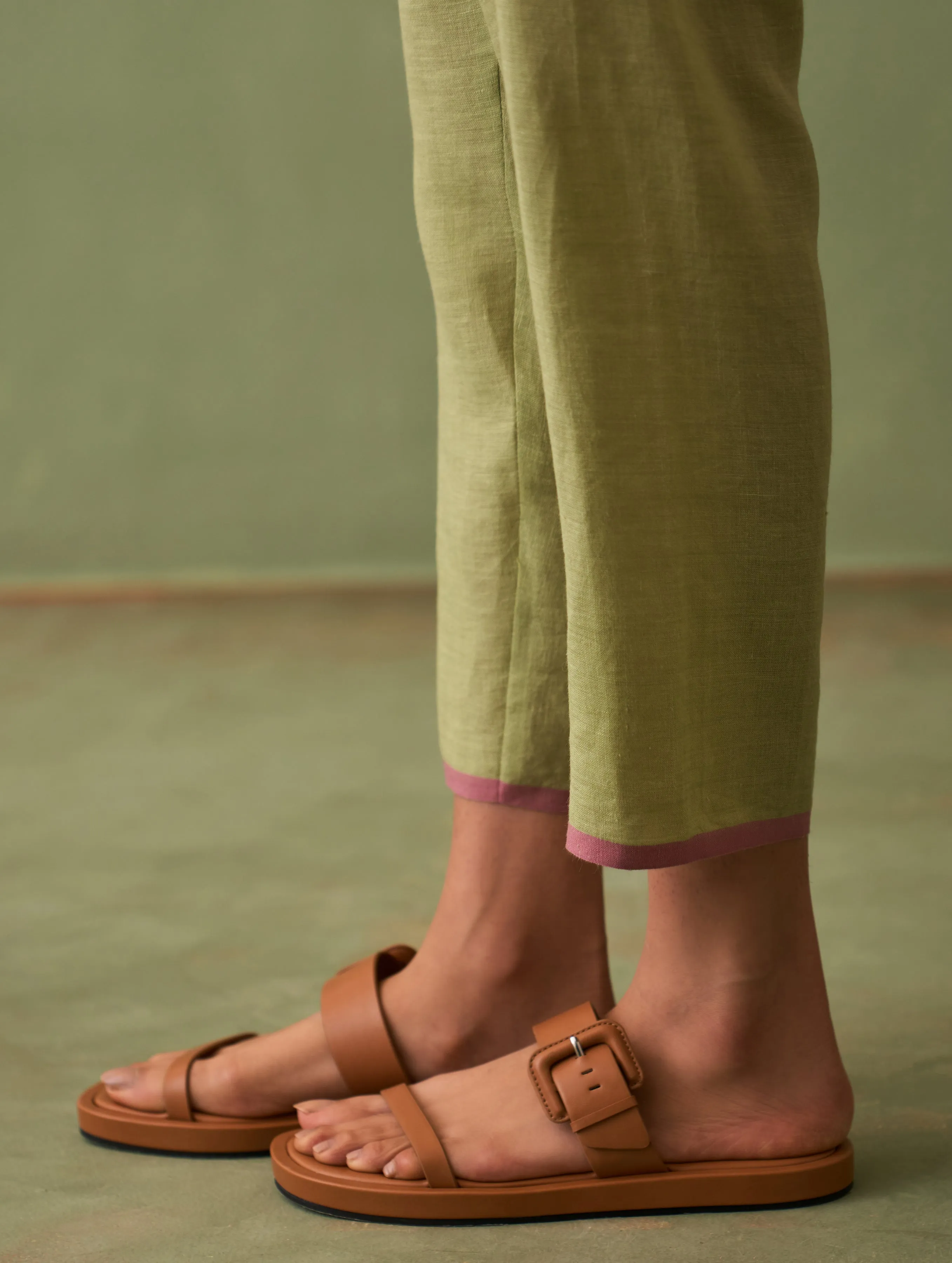 Para Linen Pants - Fern