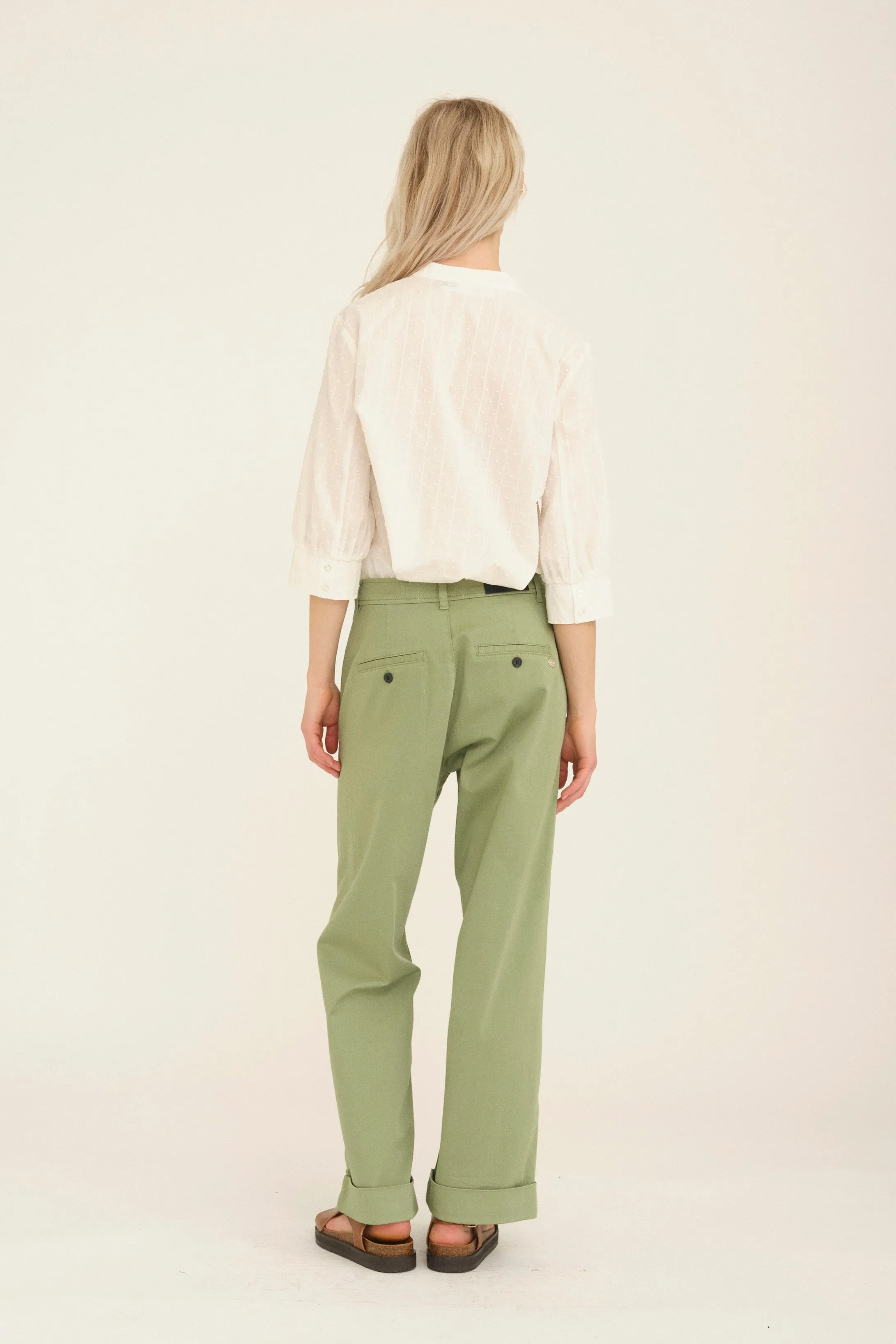 PD-Birkin Weekend Cropped Pant - Glass Green