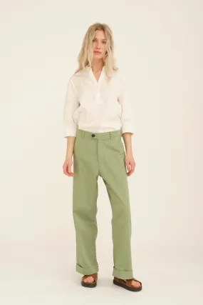 PD-Birkin Weekend Cropped Pant - Glass Green