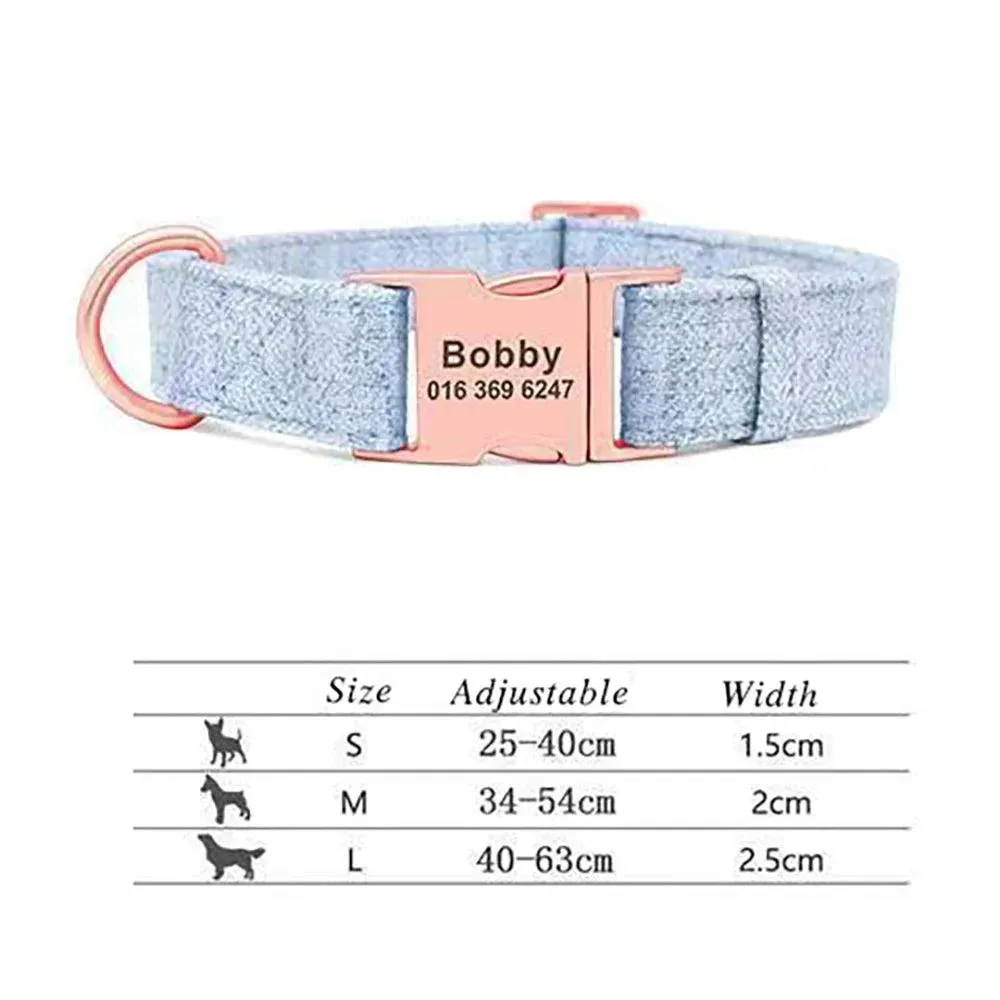 Personalized Name Adjustable Collar