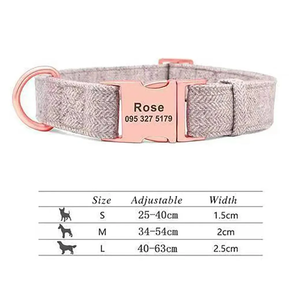 Personalized Name Adjustable Collar