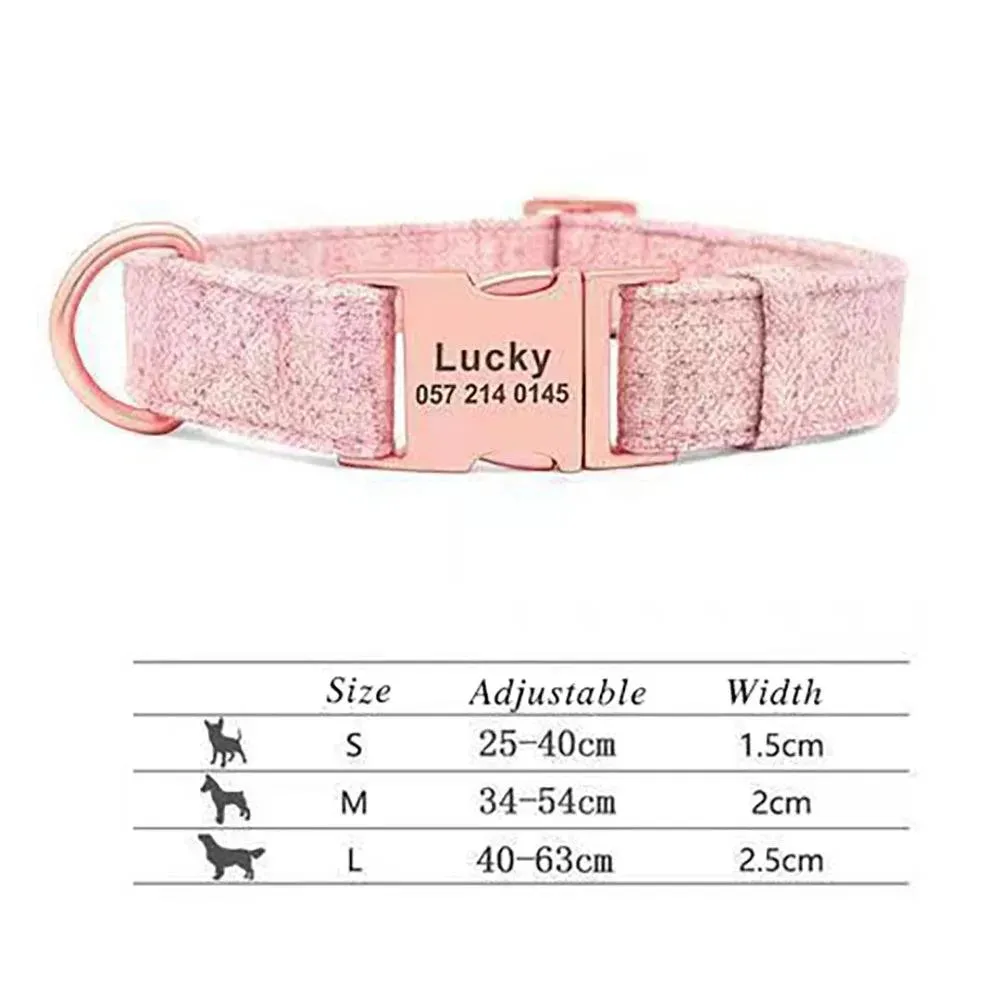 Personalized Name Adjustable Collar