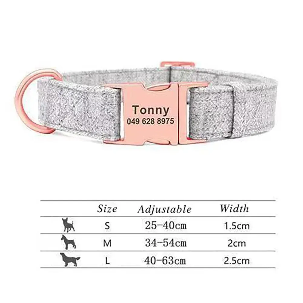 Personalized Name Adjustable Collar