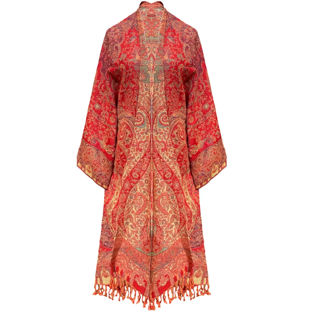 Pilani Orange Kimono Coat ONE OF A KIND