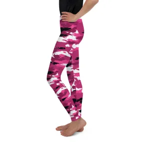 Pink Camo Youth Leggings