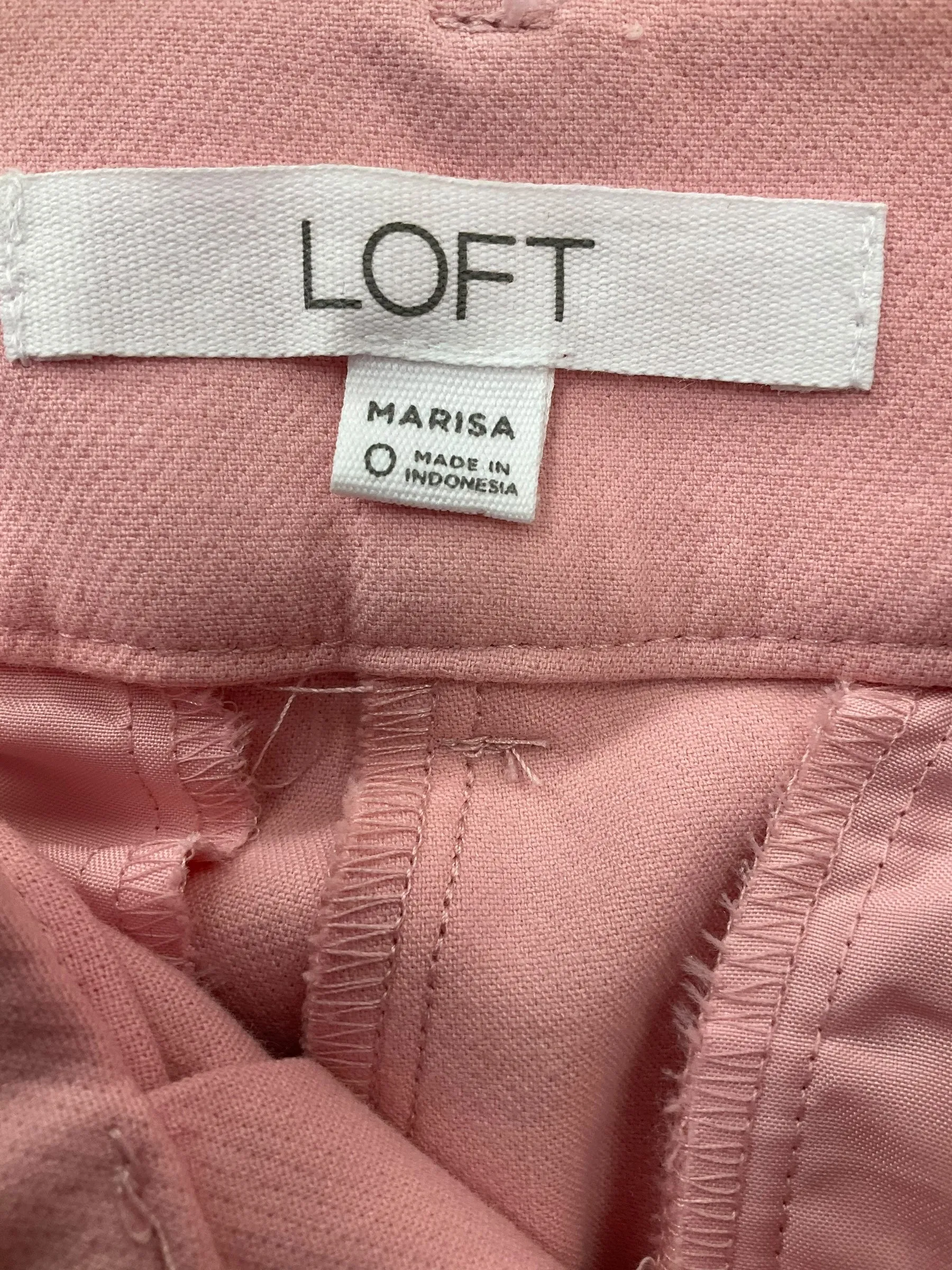 Pink Pants Dress Loft, Size 0