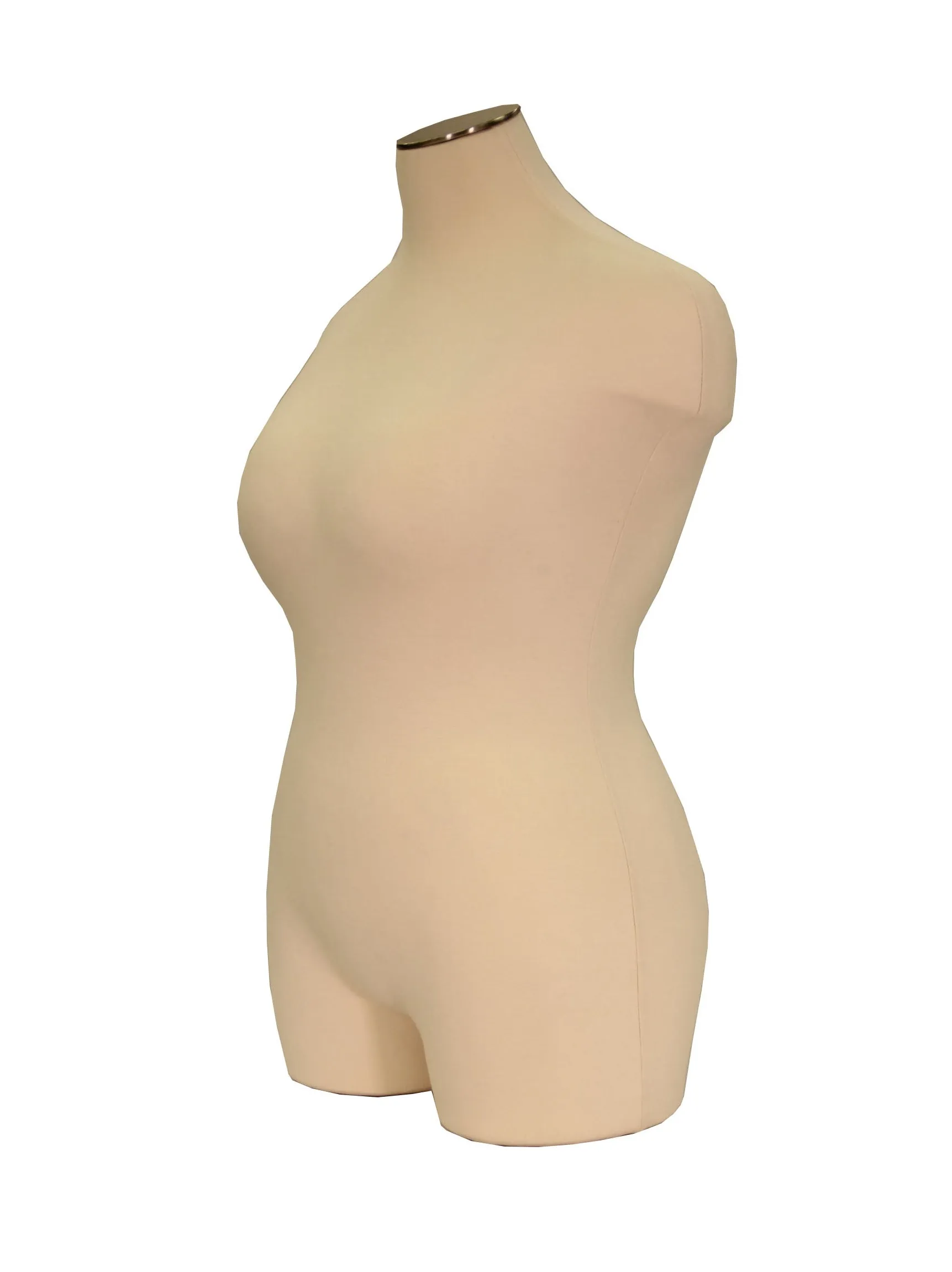 Plus Size Female Dress Form with Partial Leg with Base Options