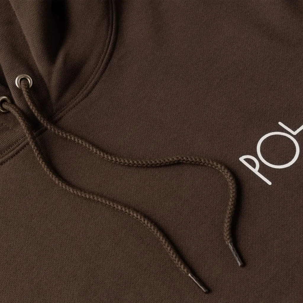 Polar Skate Co. - Stroke Logo Dave Pullover Hooded Sweatshirt - Chocolate