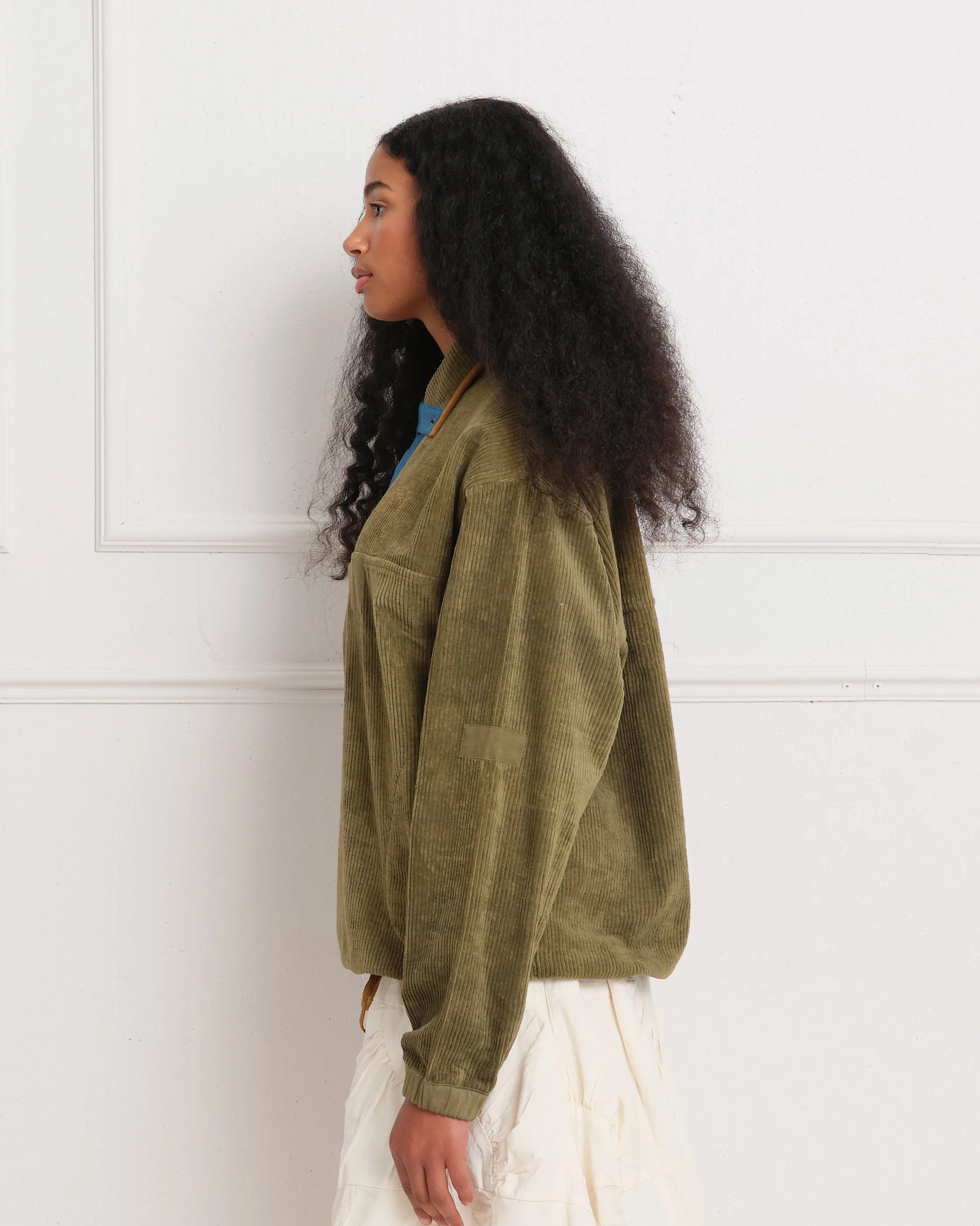 Polite Pullover - Olive Scarecrow Cord