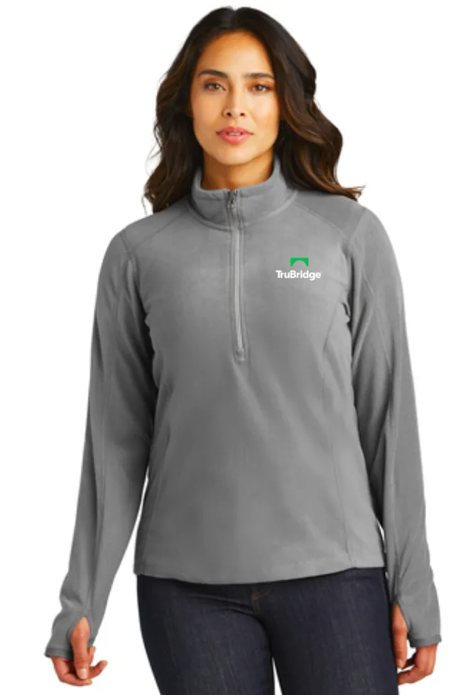 Port Authority® Ladies Microfleece 1/2-Zip Pullover - on demand