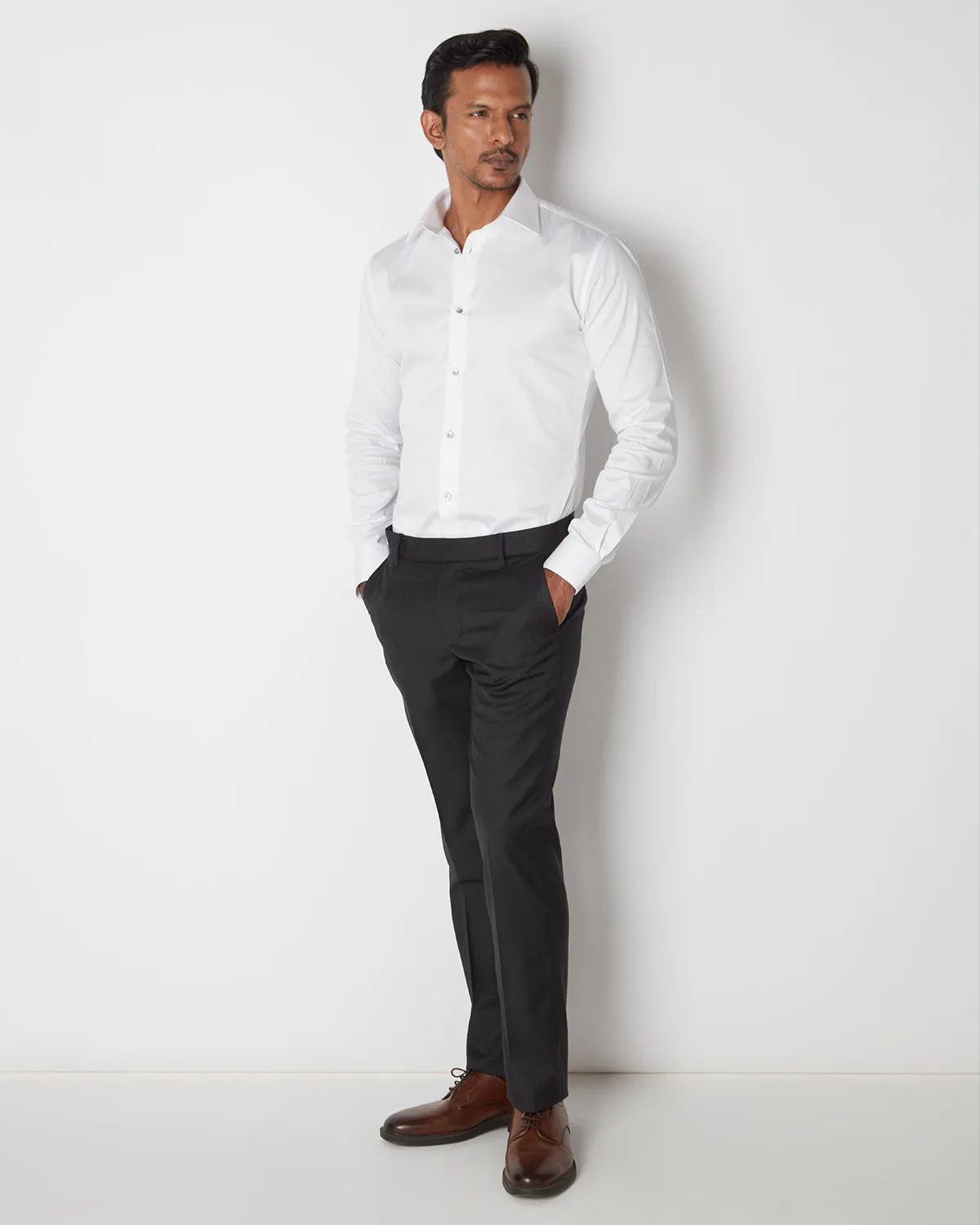 Premier Blended Wool Dress Pants - Black