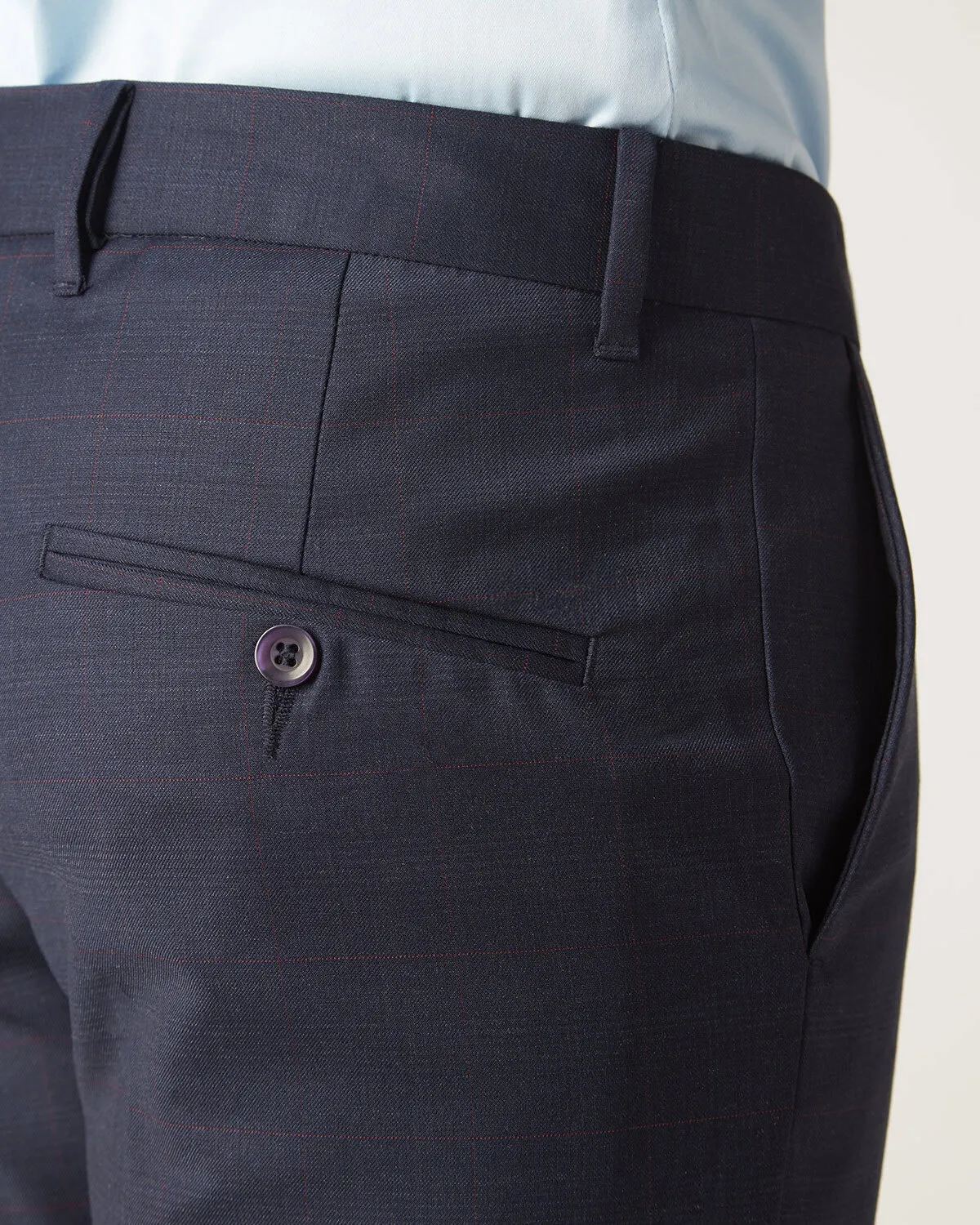 Premier Blended Wool Dress Pants - Navy