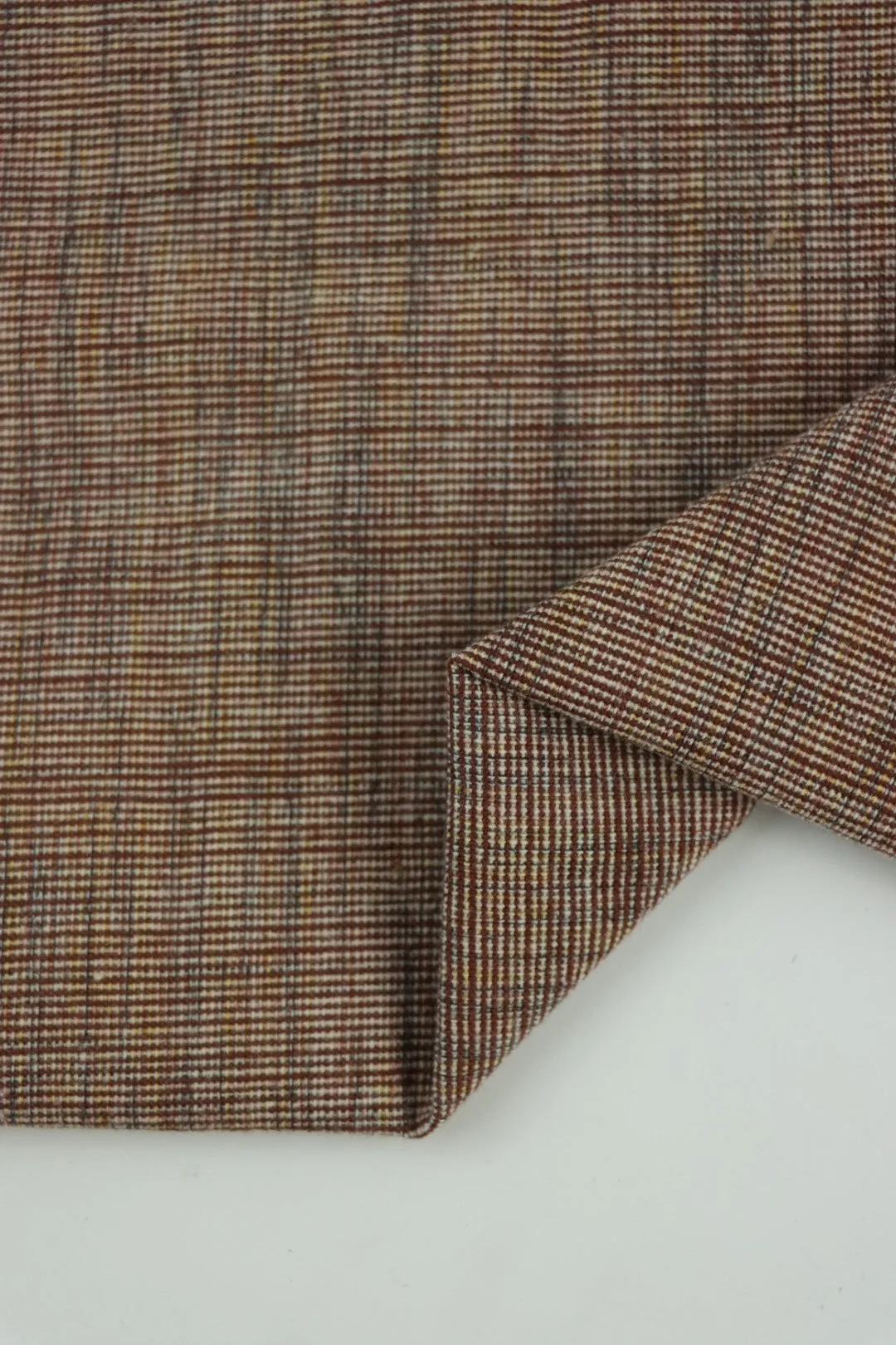 Russet Japanese Cotton Wool Tweed Mid-Weight Woven | By The Half Yard