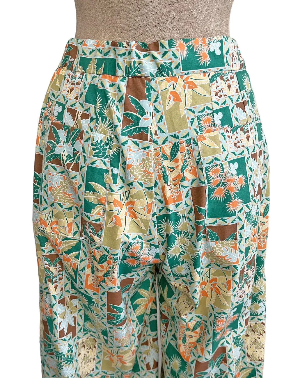 Scout for Loco Lindo - 1940s Tiki Patchwork Trouser Pants