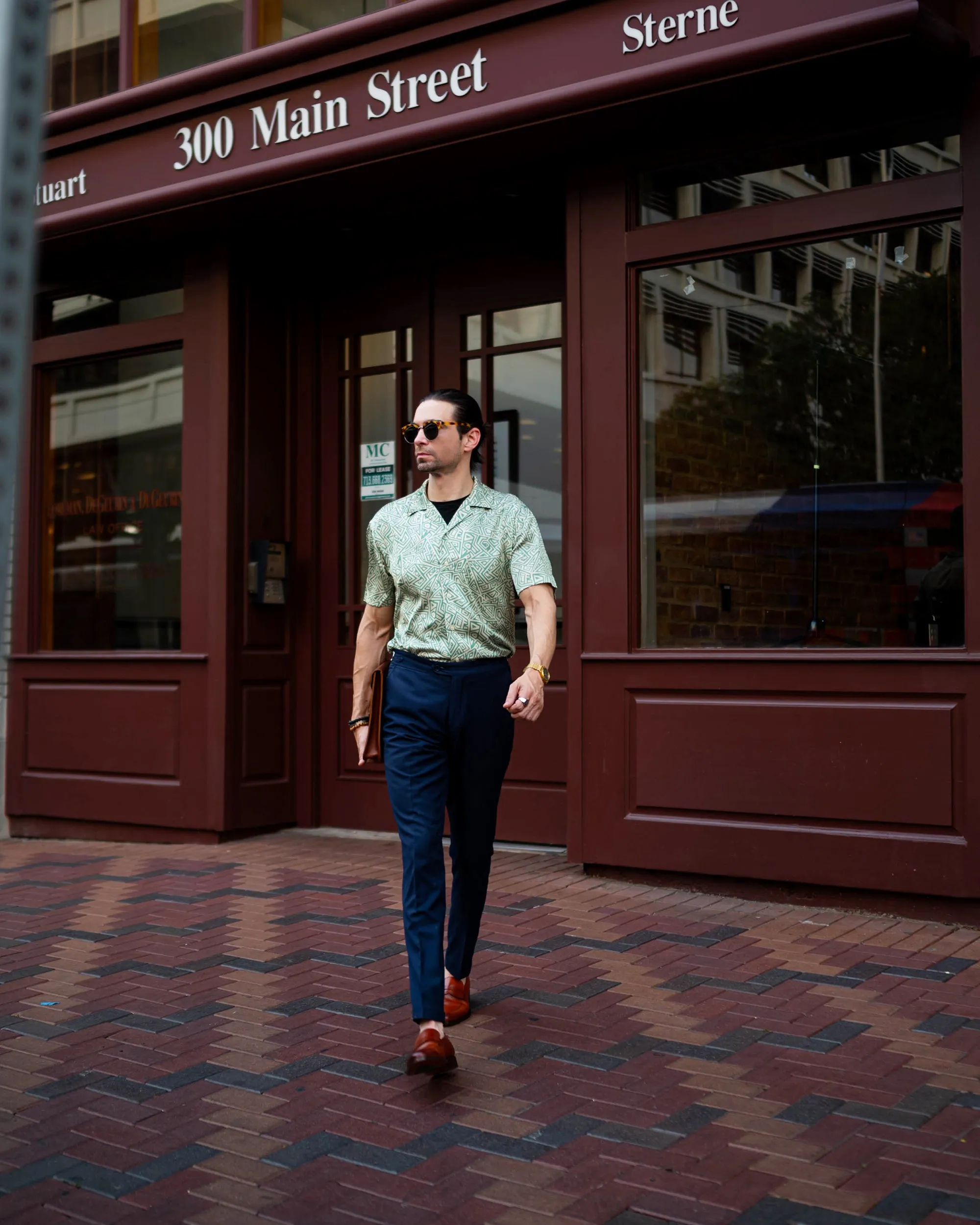 SG Camp Collar Shirt - Geometric Jungle