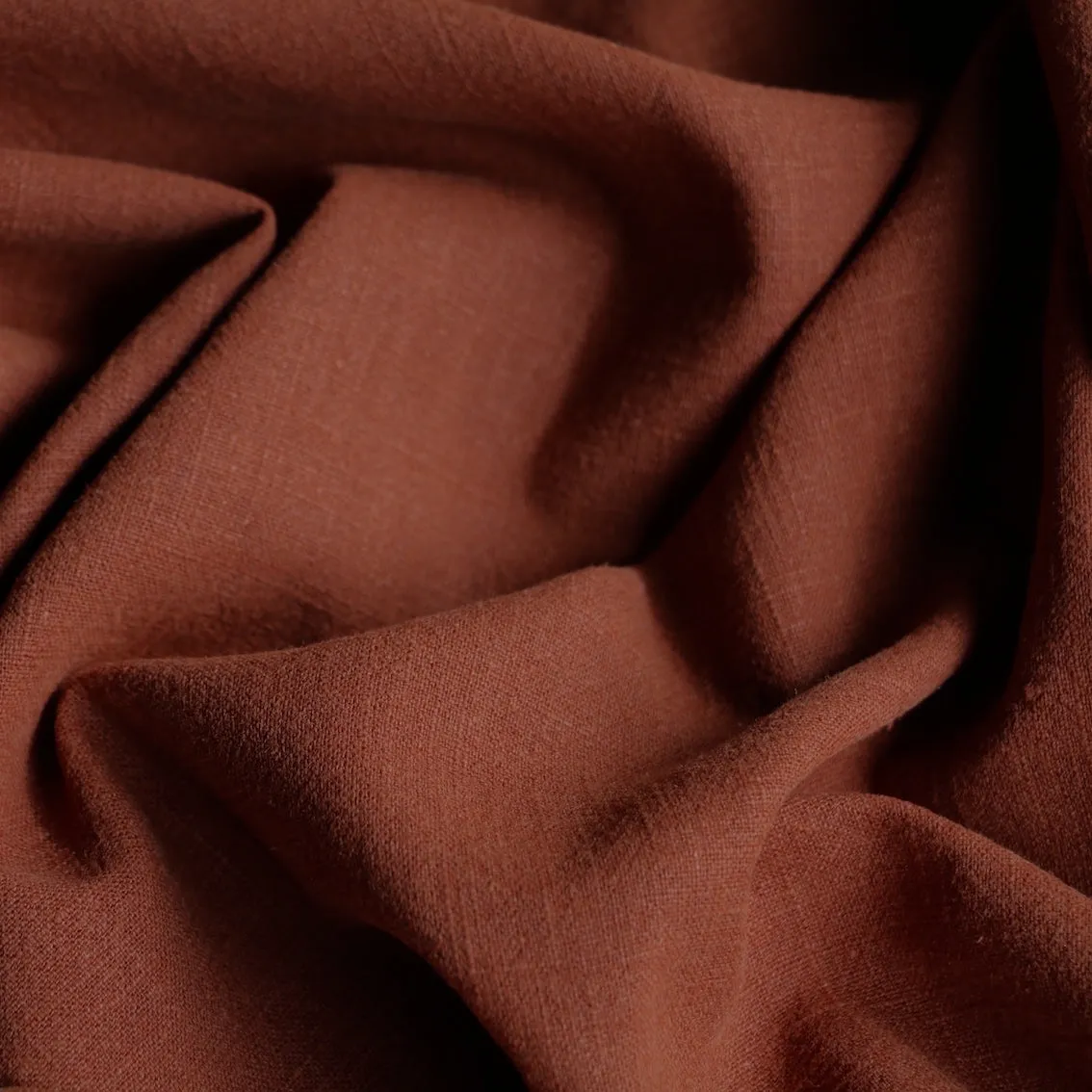 Slub Terracotta Linen/Cotton