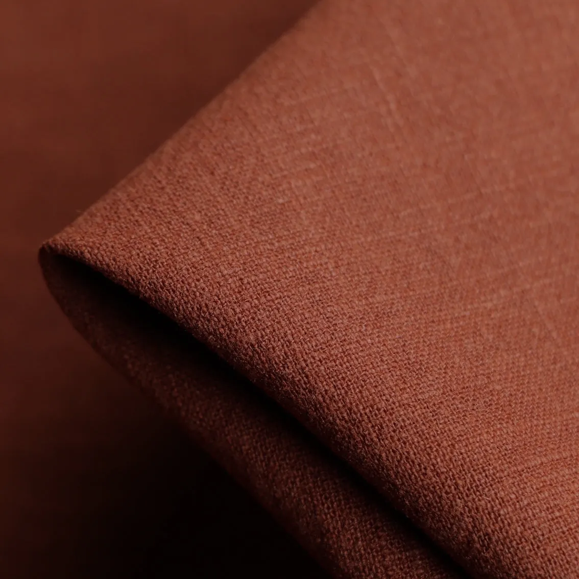 Slub Terracotta Linen/Cotton