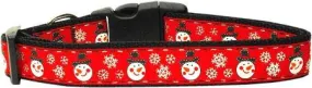 Snowmen Dog Collar Large