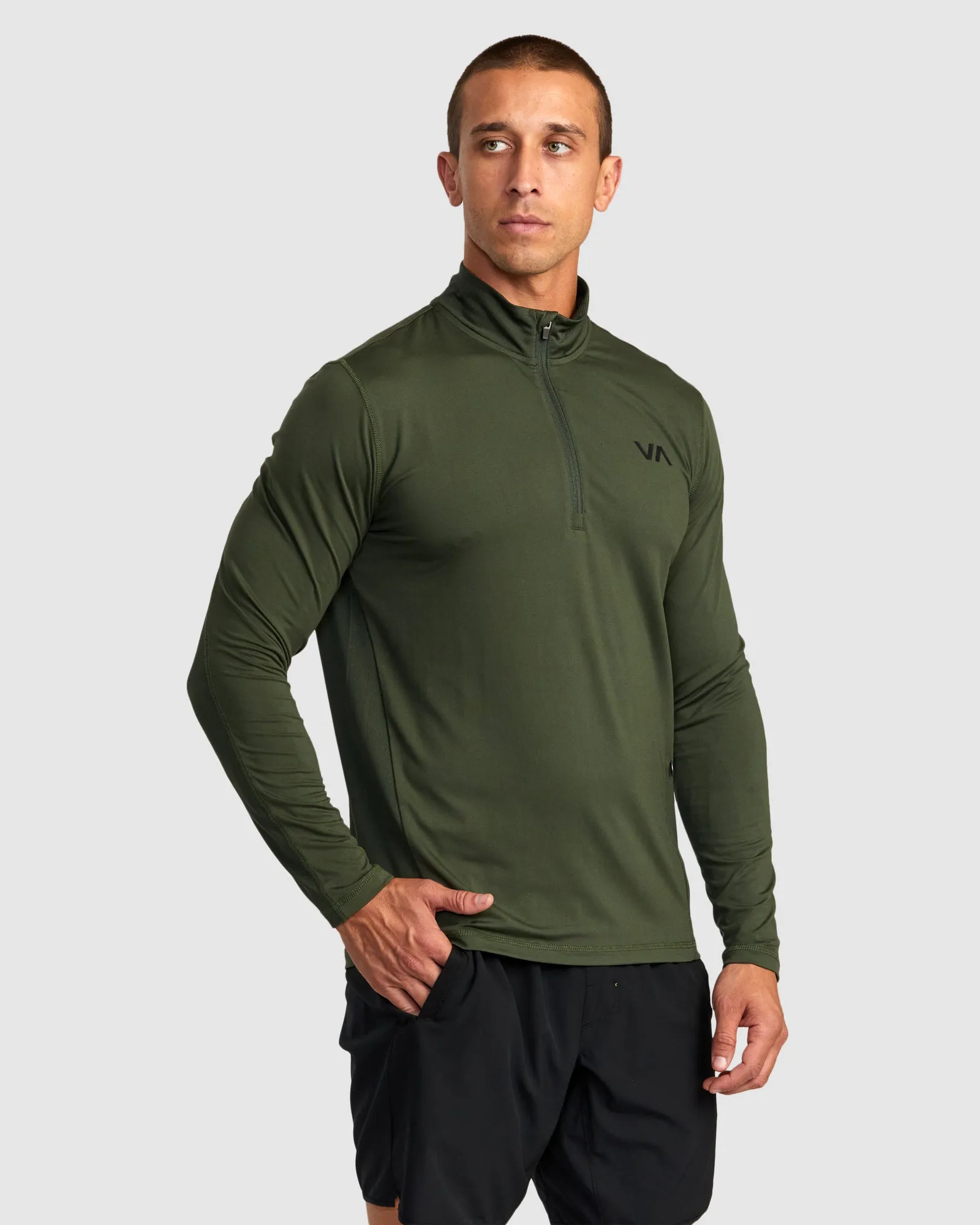 SPORT VENT LS HALF ZIP