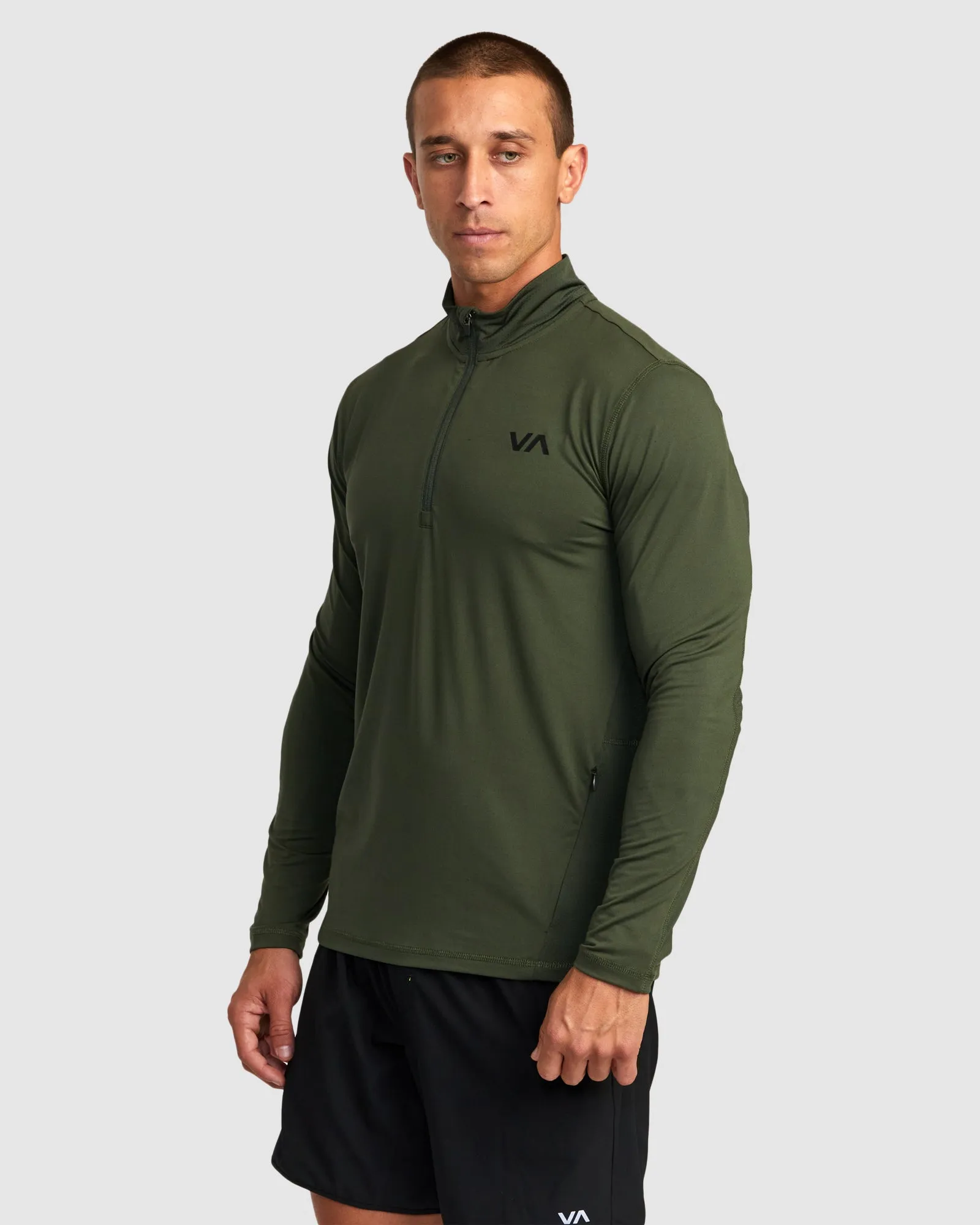 SPORT VENT LS HALF ZIP