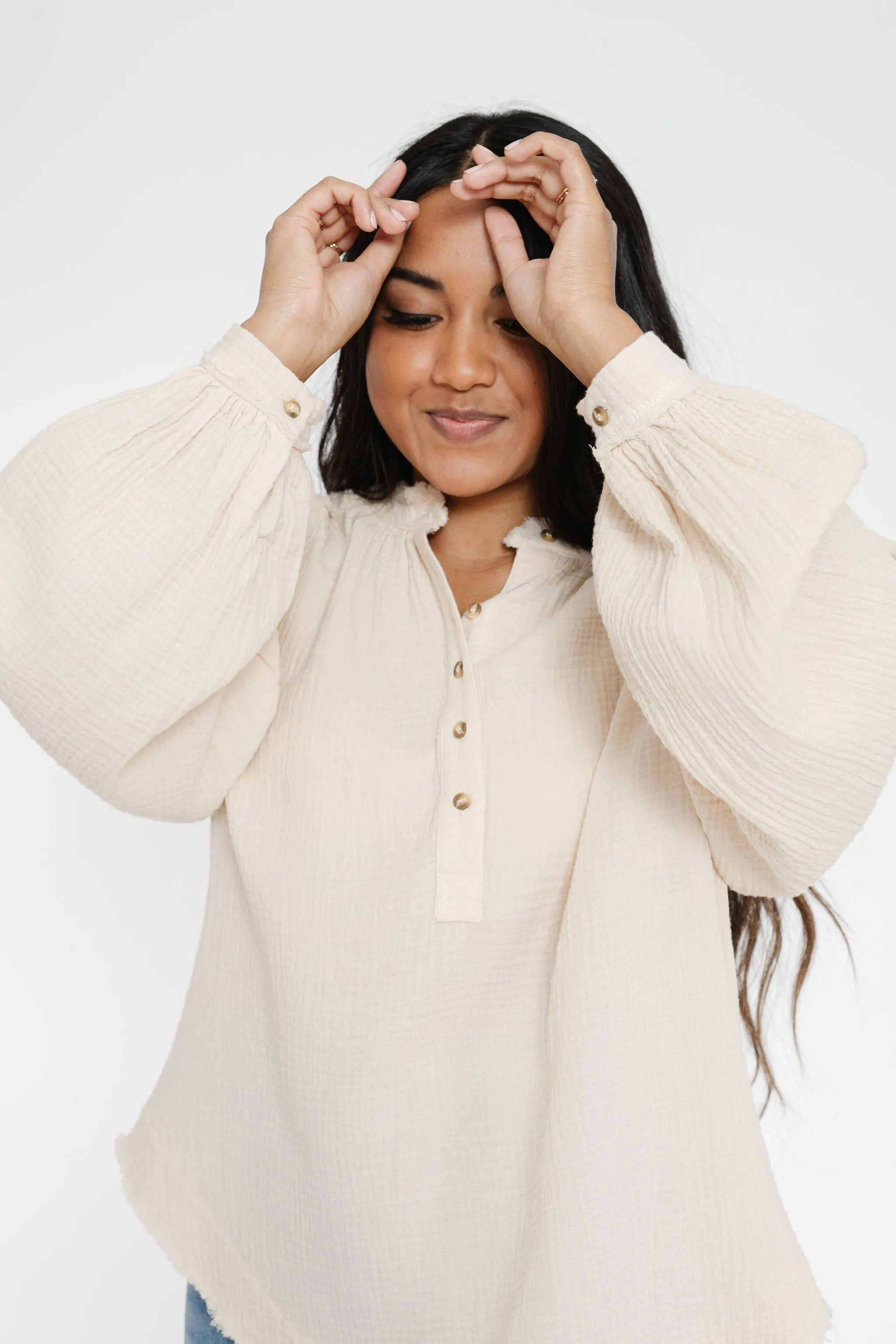 Stanley Blouse in Oatmeal