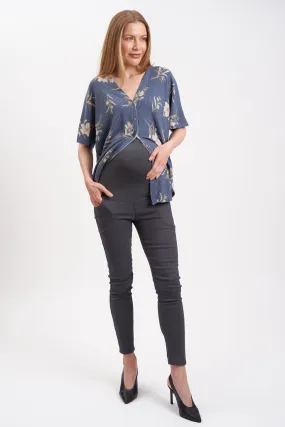 Stretchy Twill Maternity Dress Pants