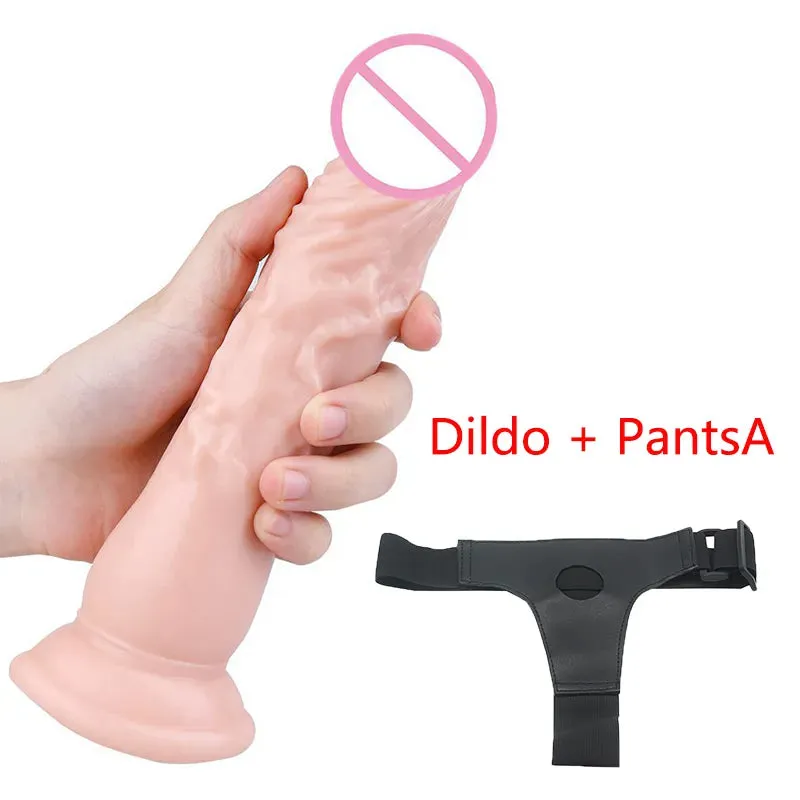 Suction Cup Dildo Pants Women Strap-On