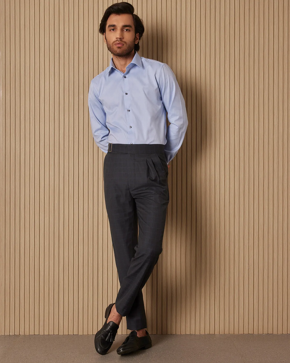 Supremo Blended Wool Neapolitan Dress Pants