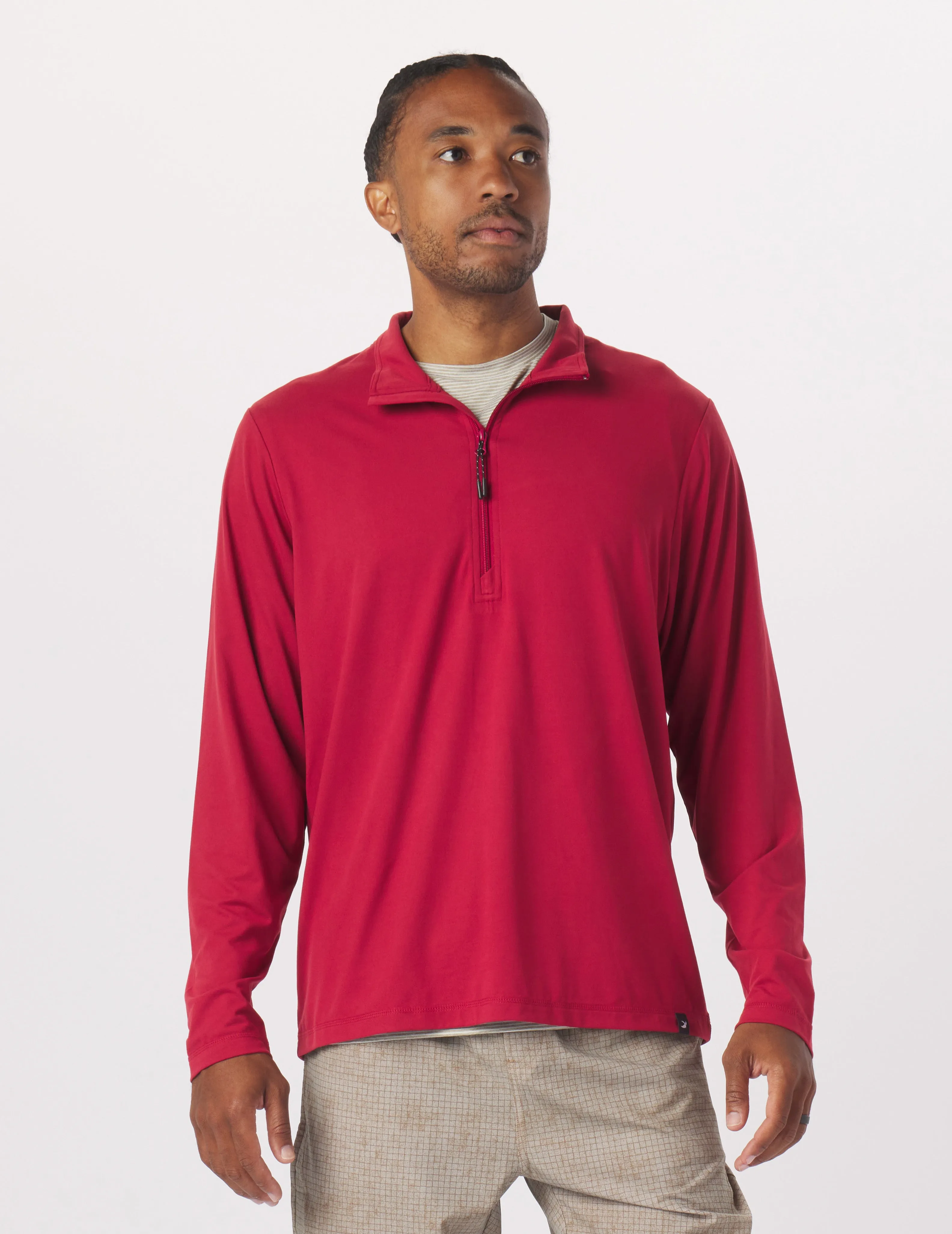 Tahoe 1/4 Zip: Cardinal