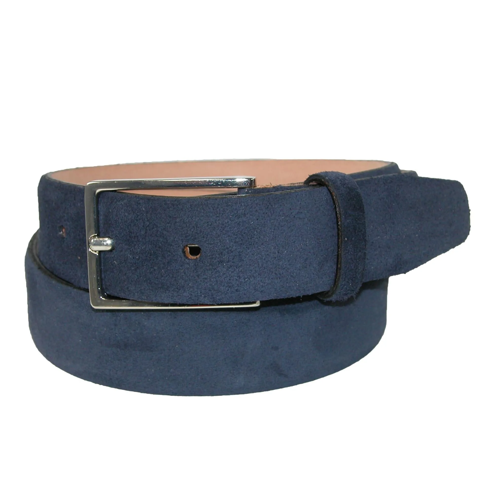 The British Belt Company Men's Stratton Italian Leather Suede Belt