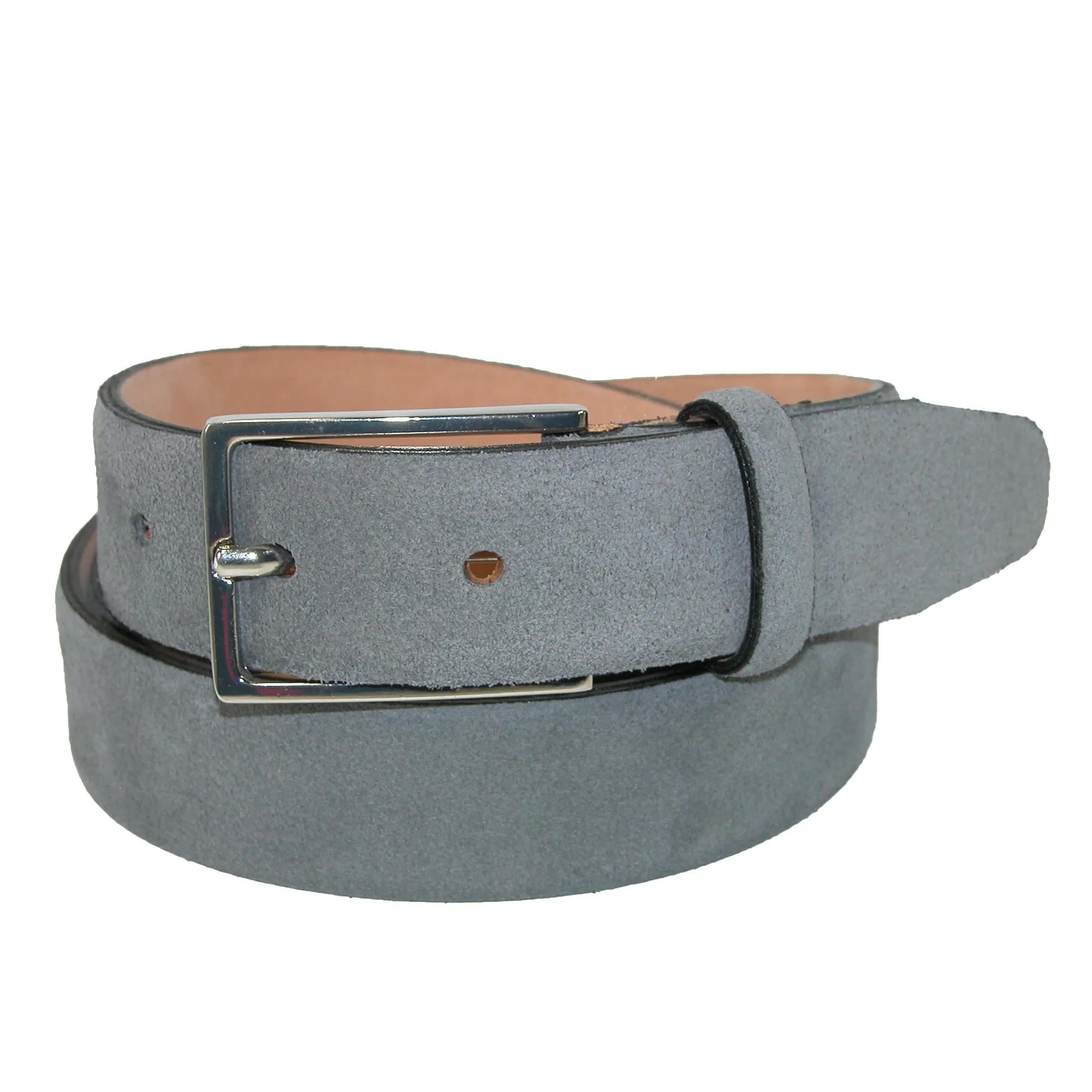 The British Belt Company Men's Stratton Italian Leather Suede Belt