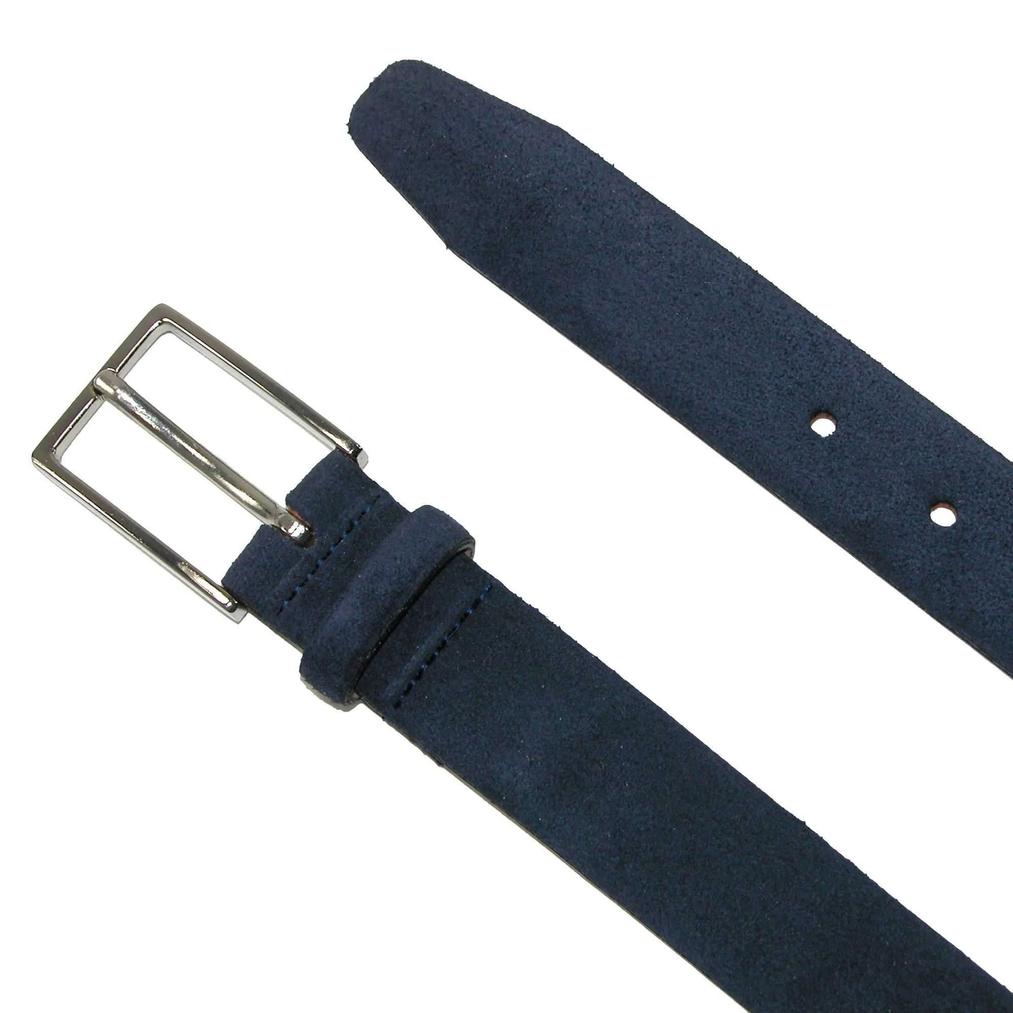 The British Belt Company Men's Stratton Italian Leather Suede Belt