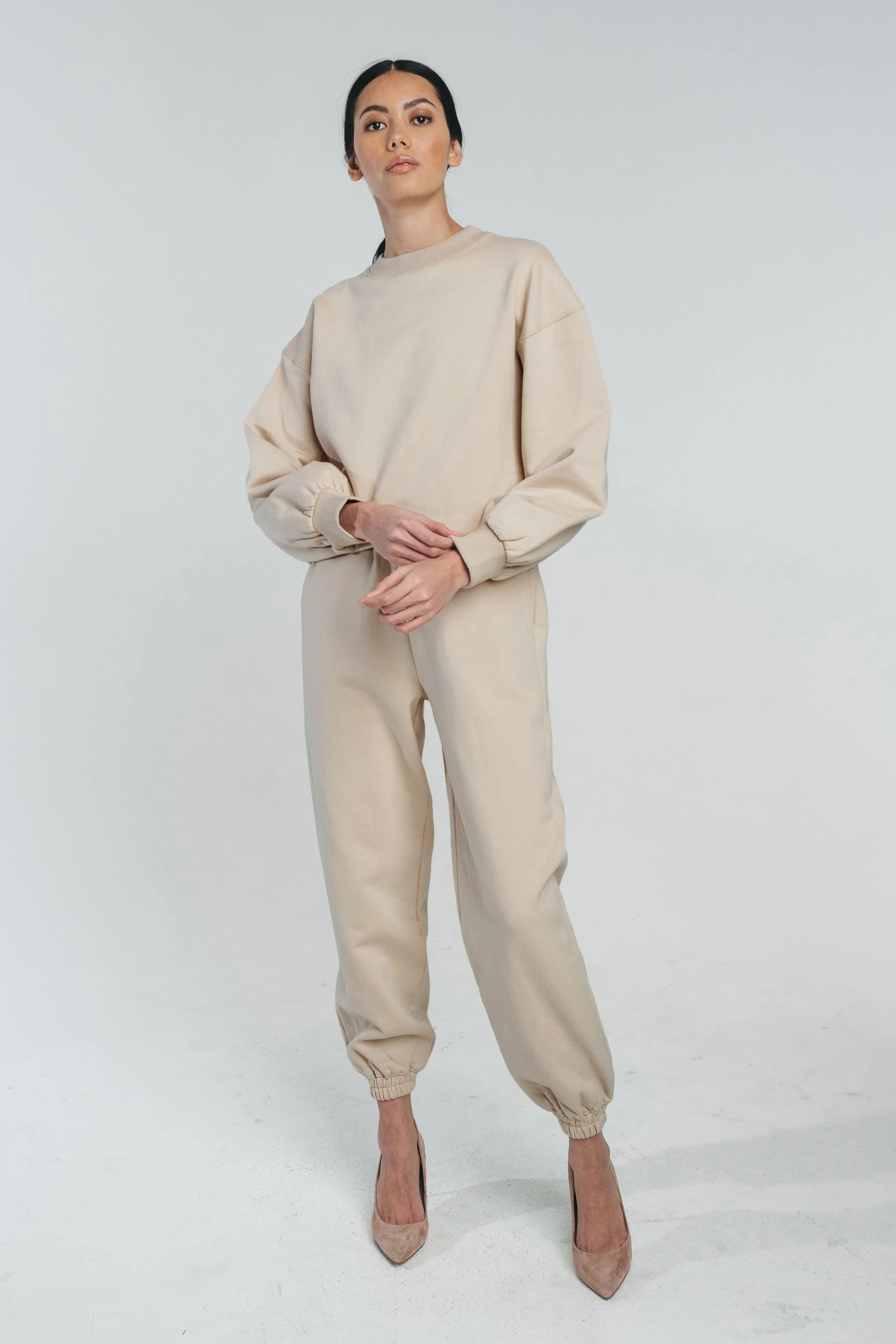 TUNDRA woolen college pants in hay